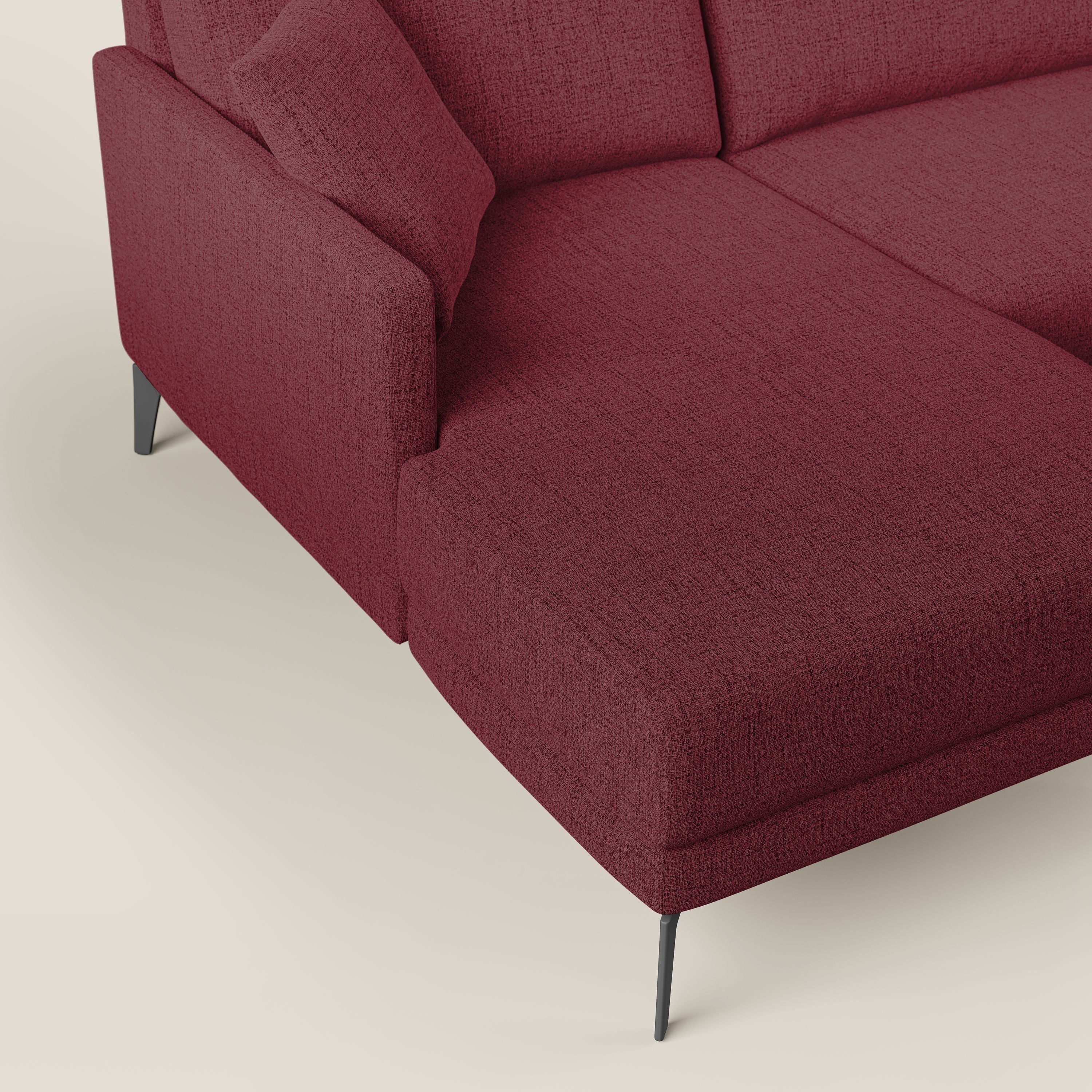 Saturno canapé panoramique moderne en tissu doux imperméable T03 rouge - Image 5
