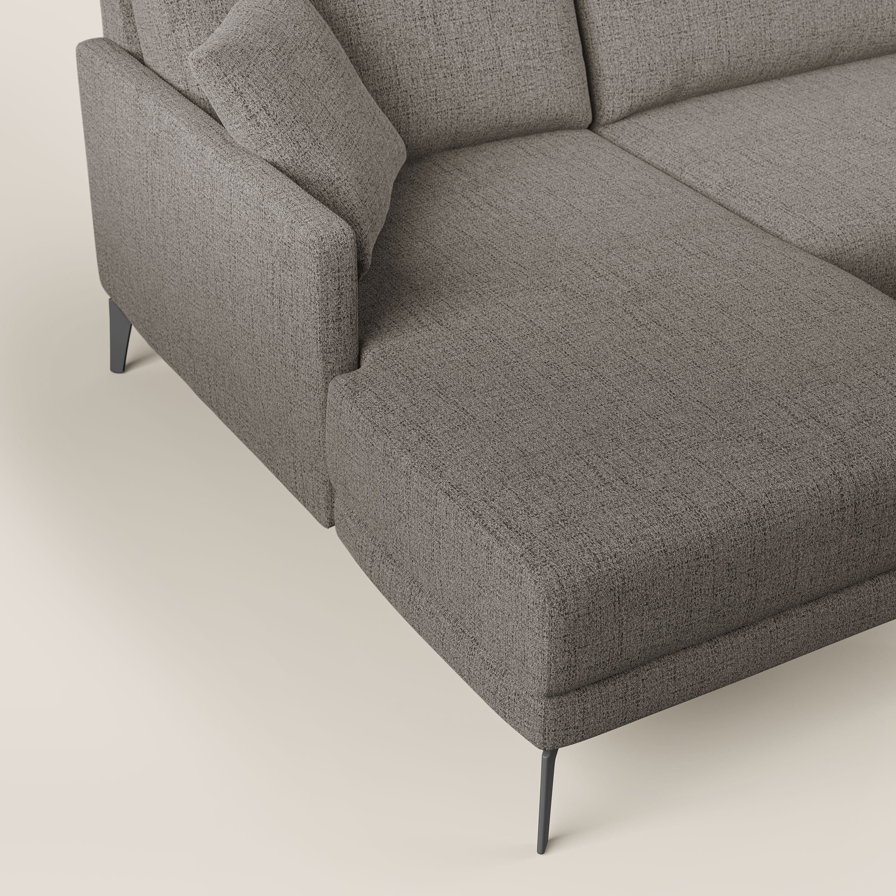 Saturno canapé panoramique moderne en tissu doux imperméable T03 taupe - Image 5
