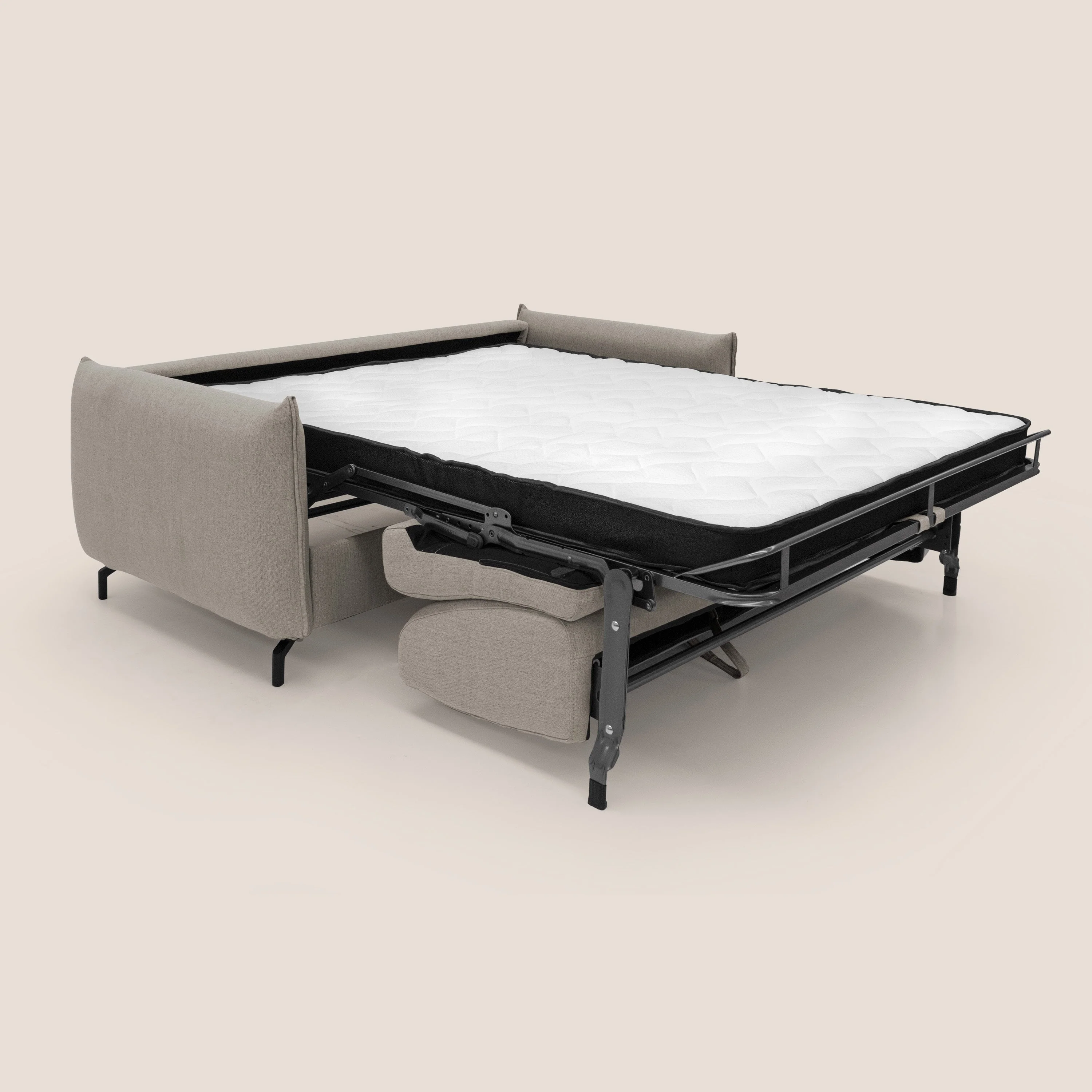 Scarlet canapé convertible en tissu mixte  coton imperméable T19 beige - Image 2