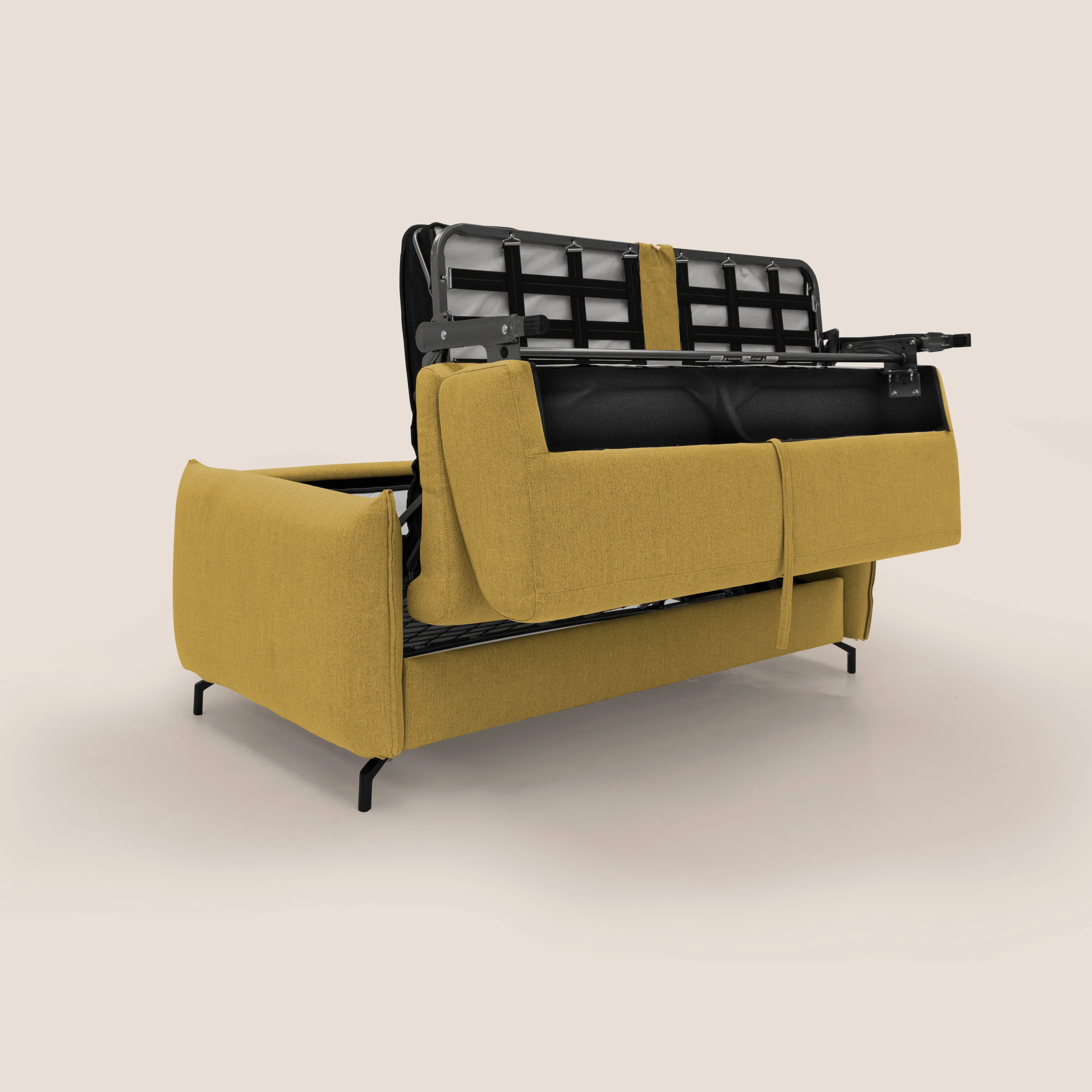 Scarlet canapé convertible en tissu mixte coton imperméable T19 jaune - Image 11