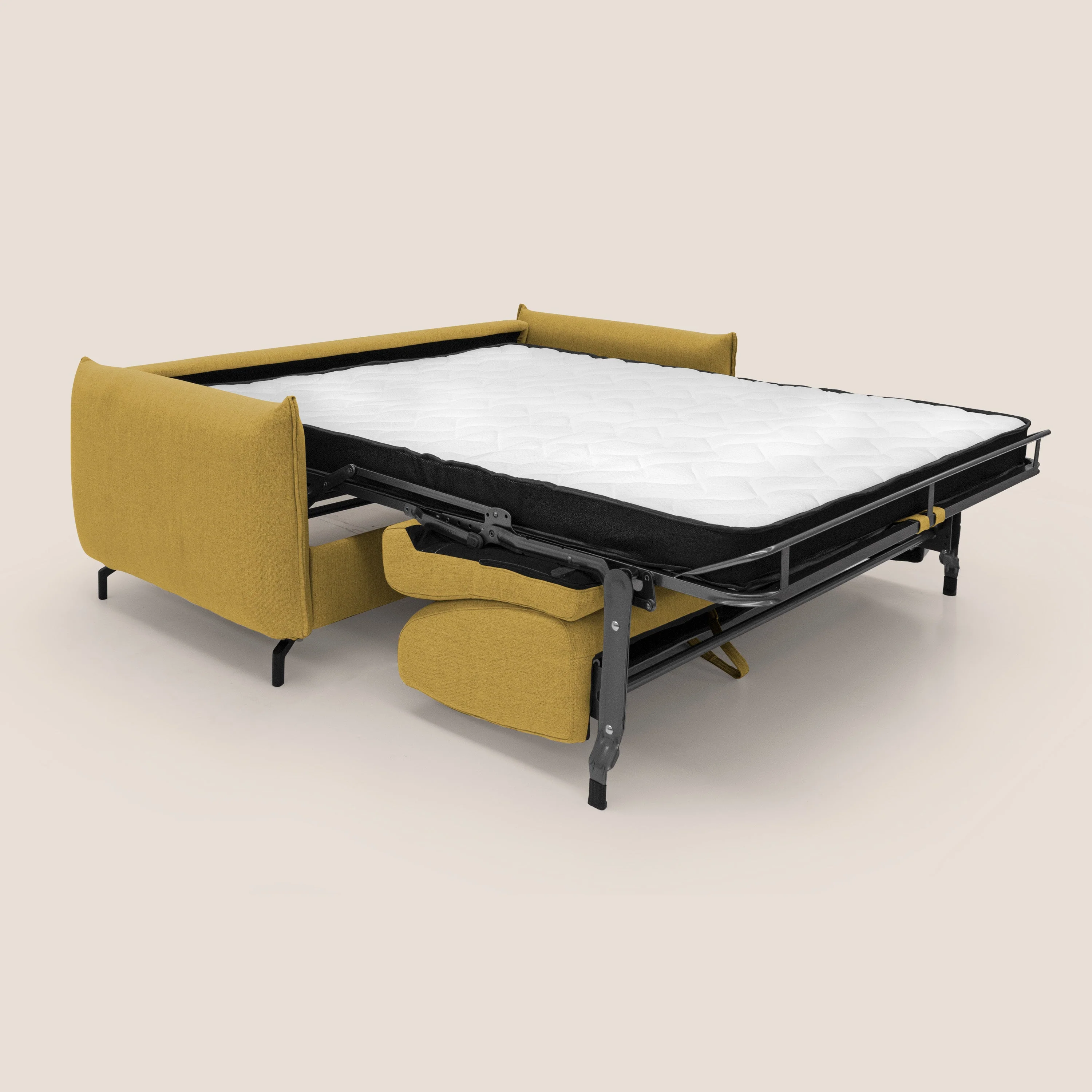 Scarlet canapé convertible en tissu mixte coton imperméable T19 jaune - Image 2