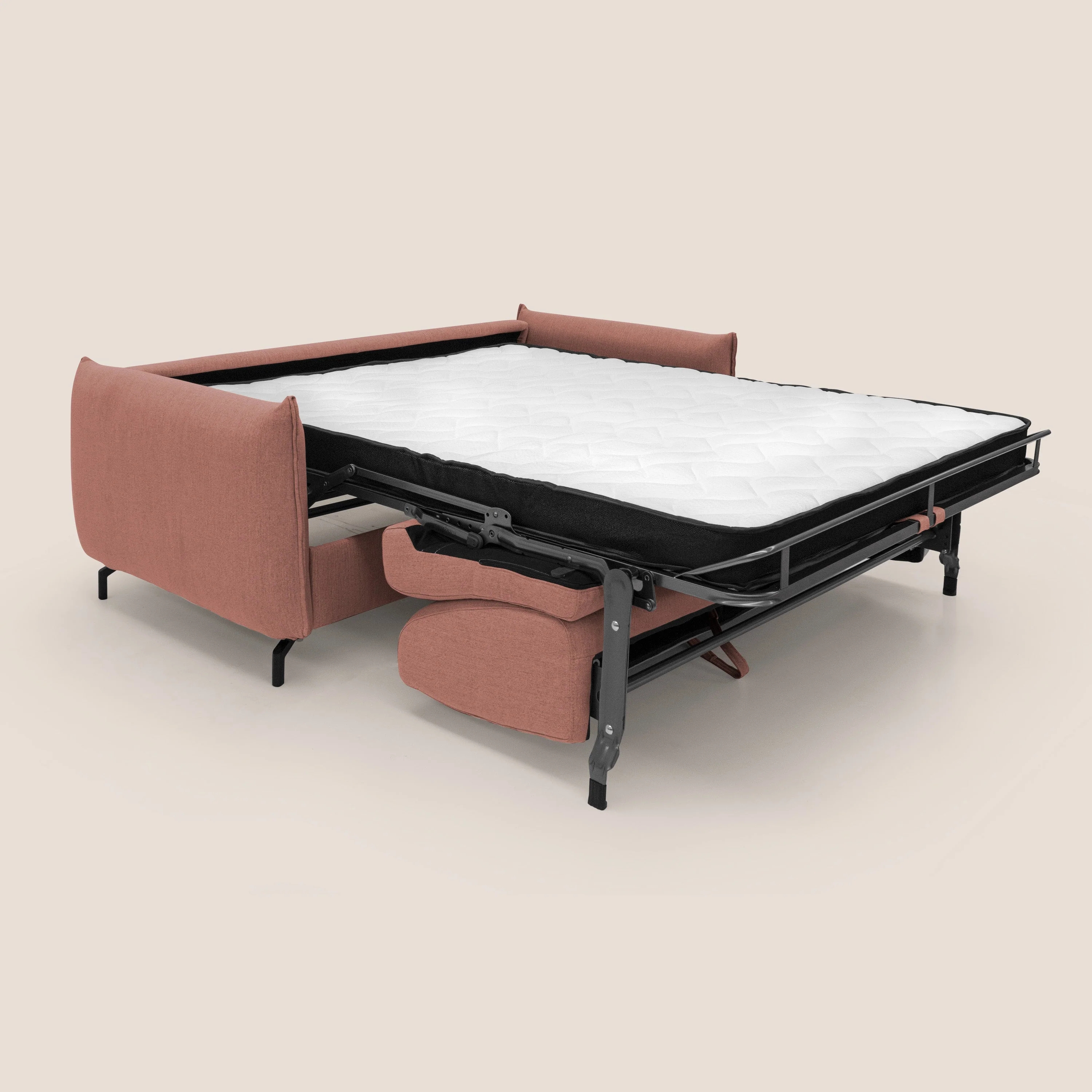 Scarlet canapé convertible en tissu mixte  coton imperméable T19 saumon - Image 2