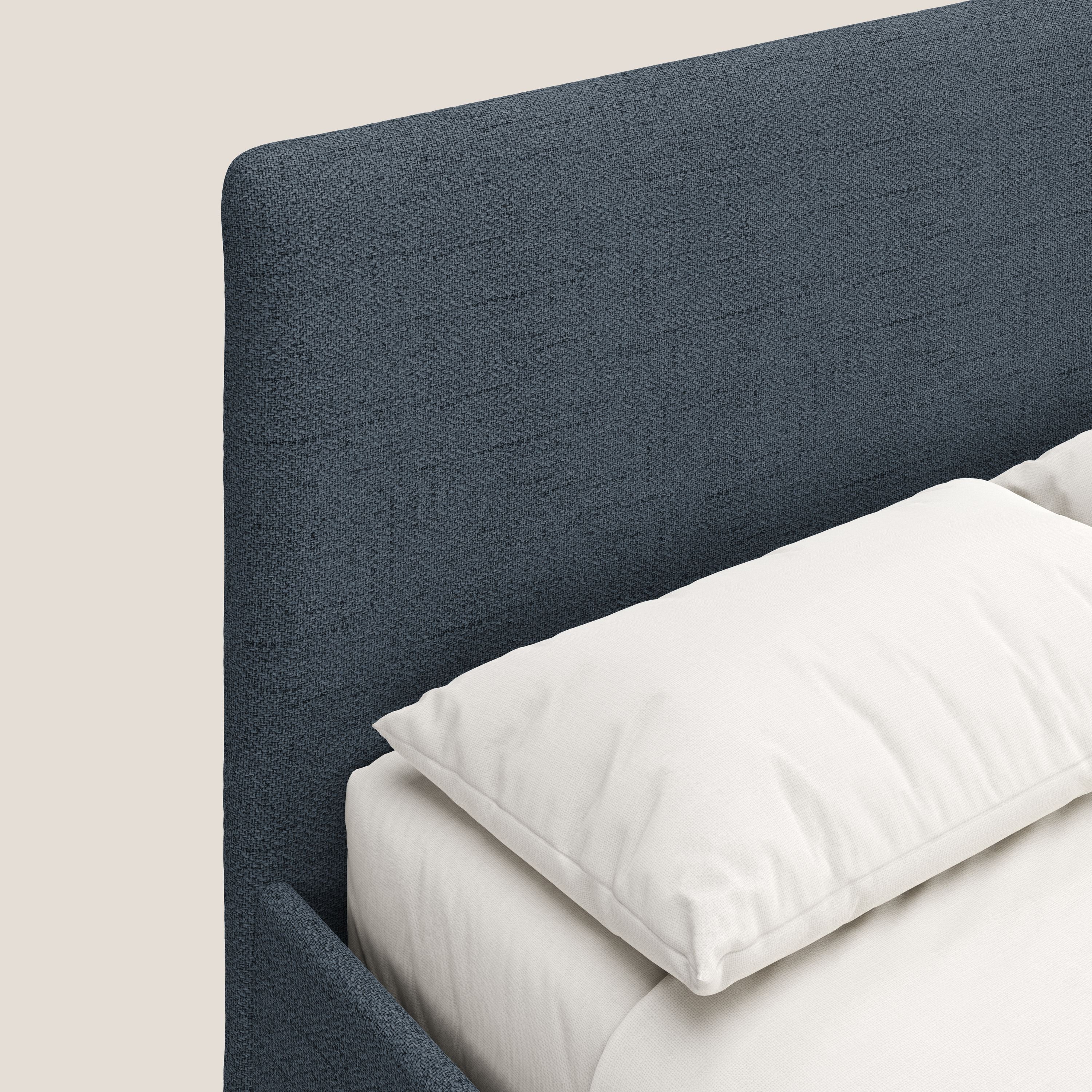 Serena lit coffre scandinave compact en tissu flammé imperméable T03 bleu - Image 6