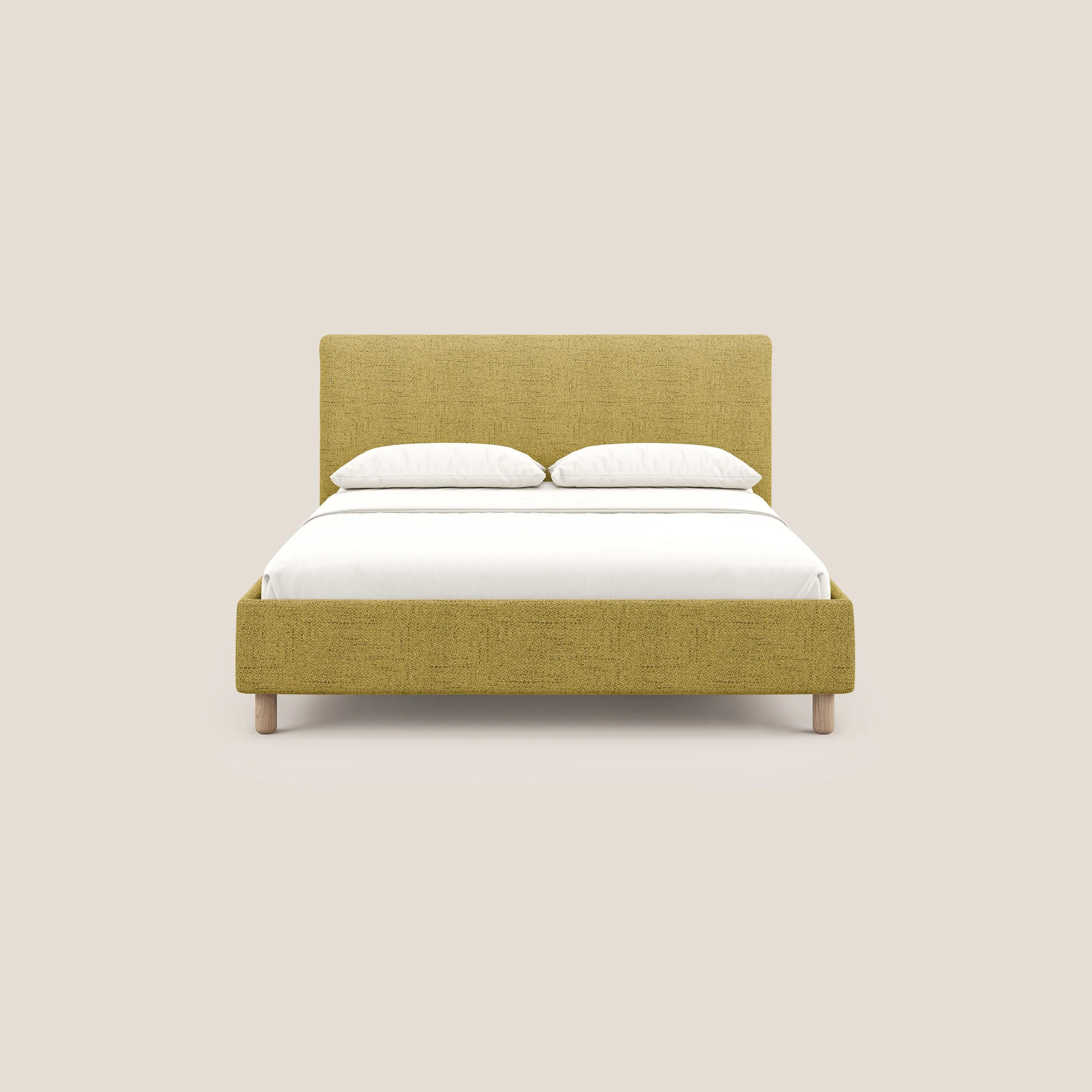 Serena lit coffre scandinave compact en tissu flammé imperméable T03 jaune - Image 3