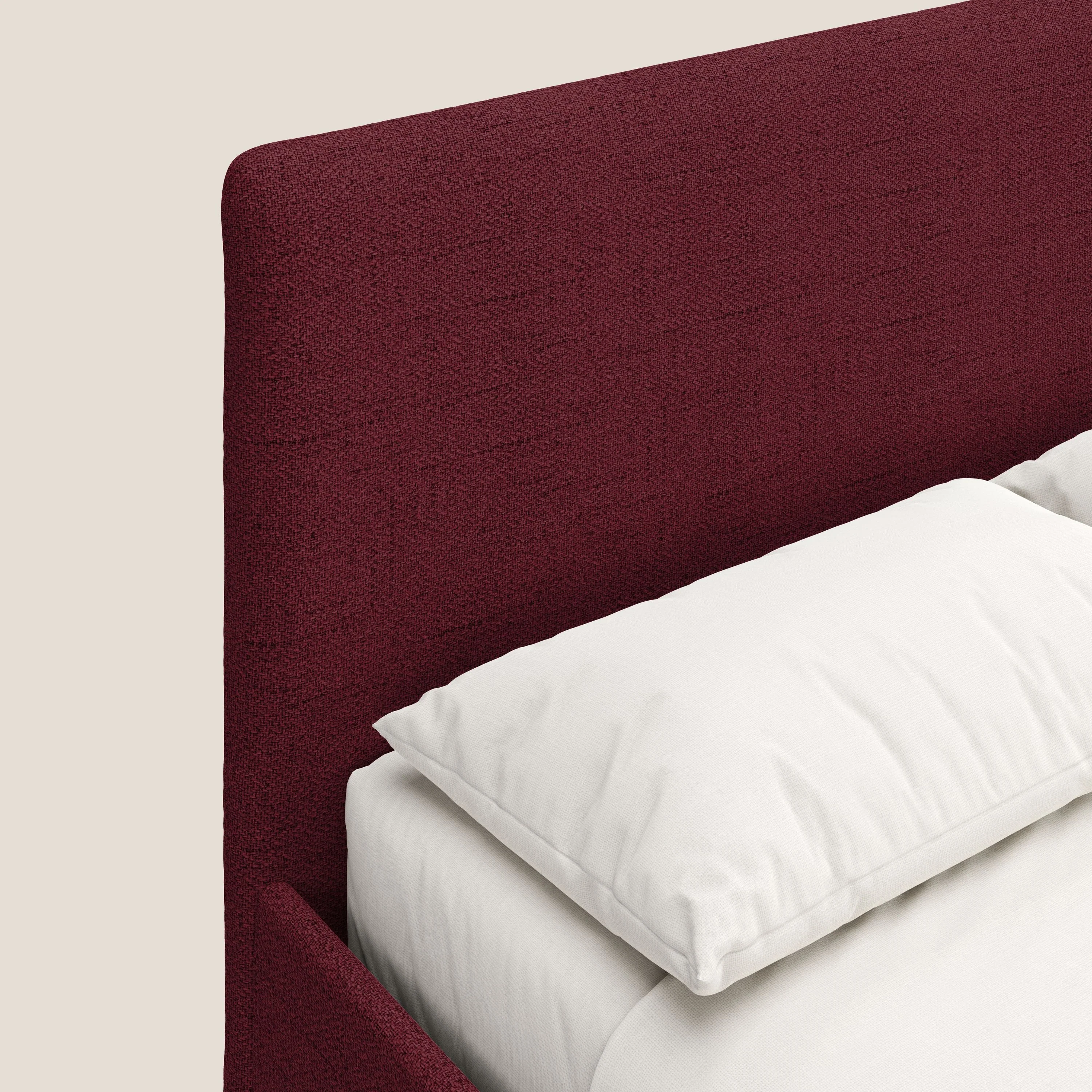 Serena lit coffre scandinave compact en tissu flammé imperméable T03 rouge - Image 6