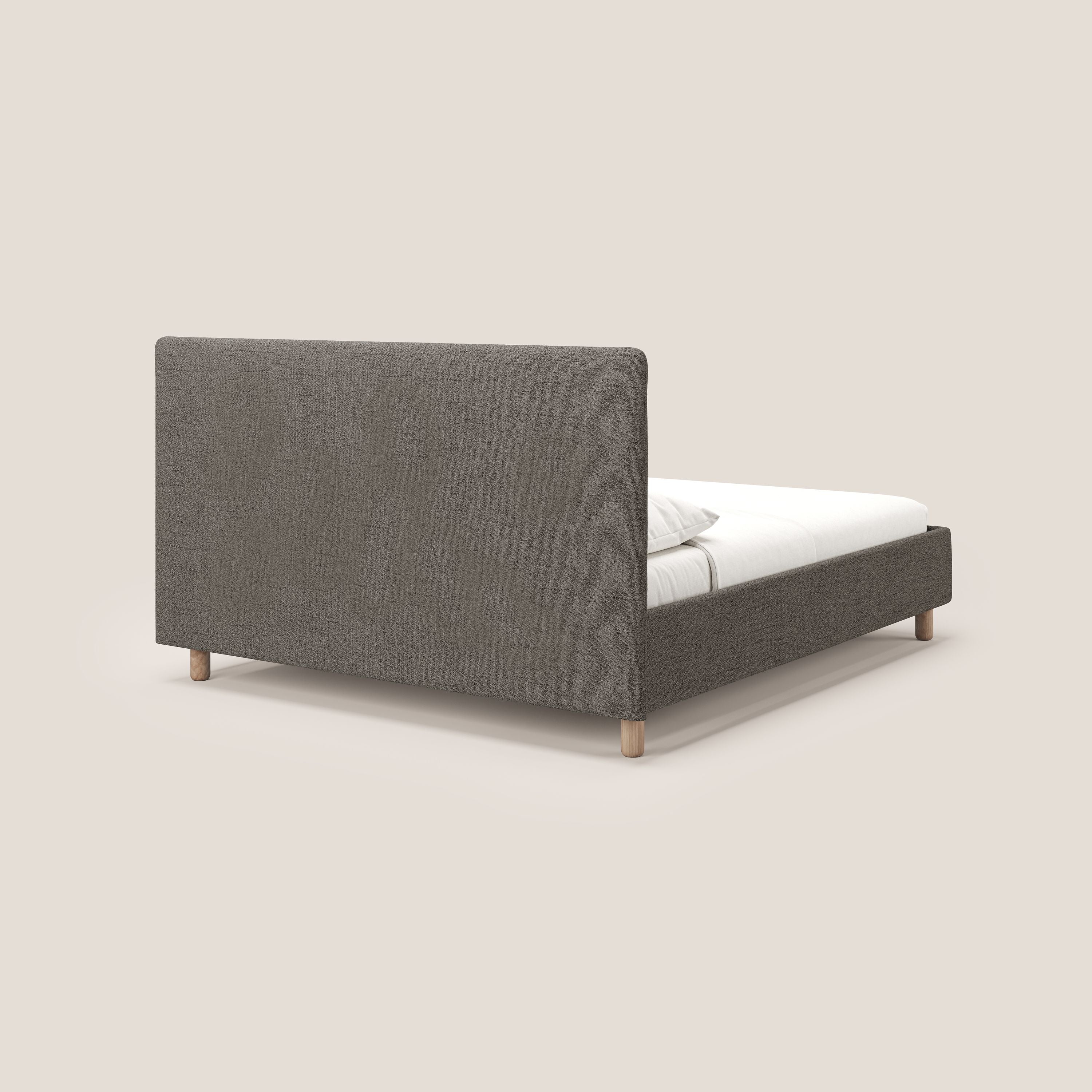Serena lit coffre scandinave compact en tissu flammé imperméable T03 taupe - Image 5