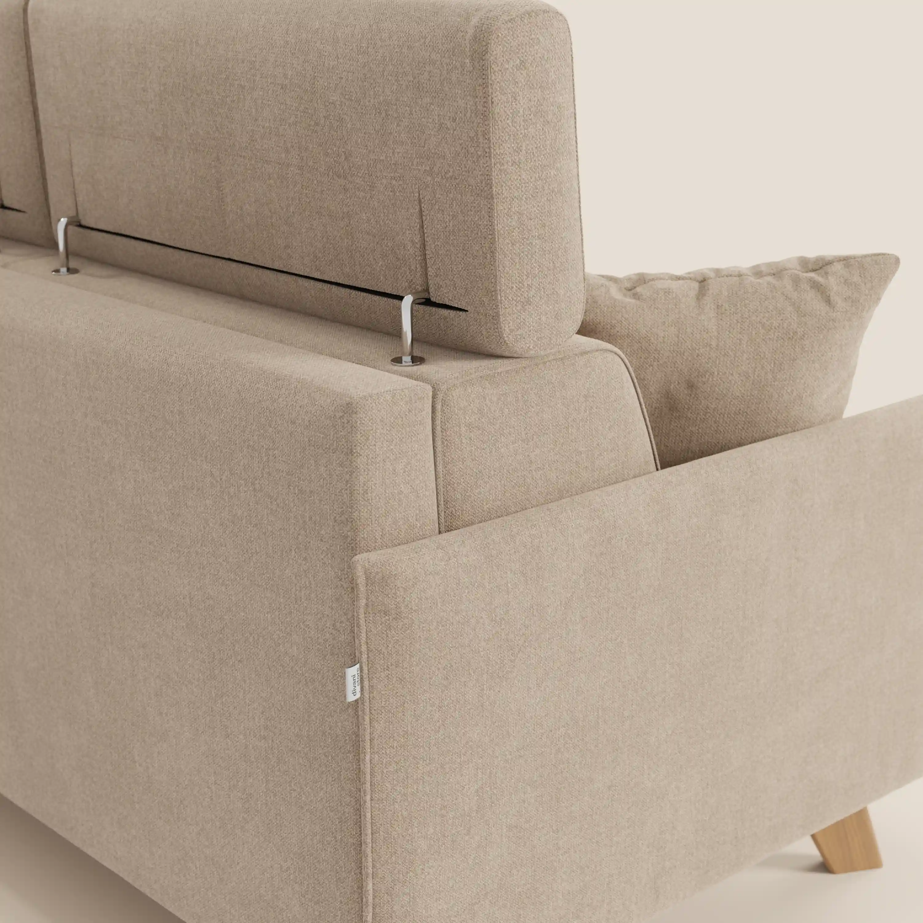Sole Canapé convertible avec têtières réglables - design élégant 100% déhoussable en tissu détachable T23 - Image 114