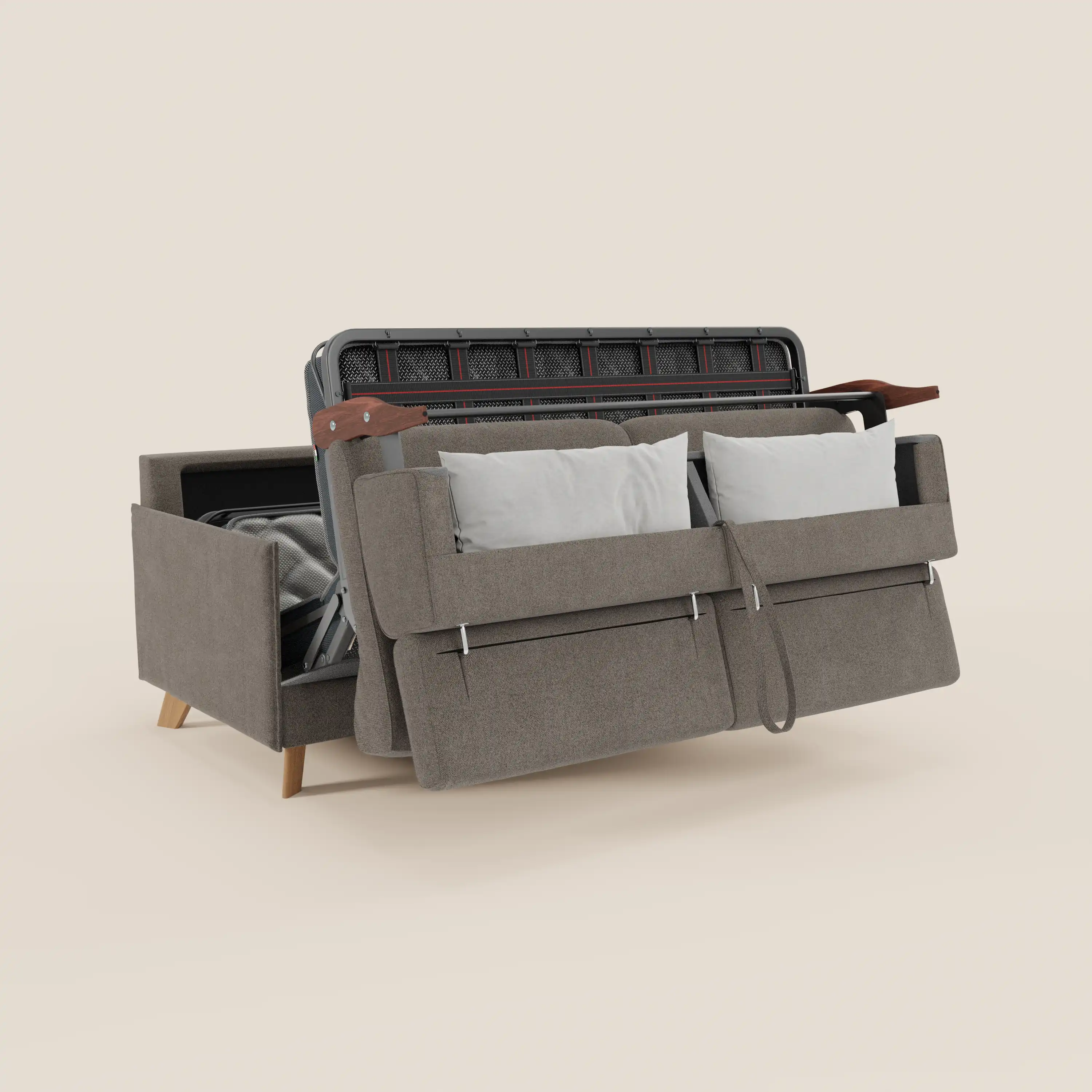 Sole Canapé convertible avec têtières réglables - design élégant 100% déhoussable en tissu détachable T23 - Image 150