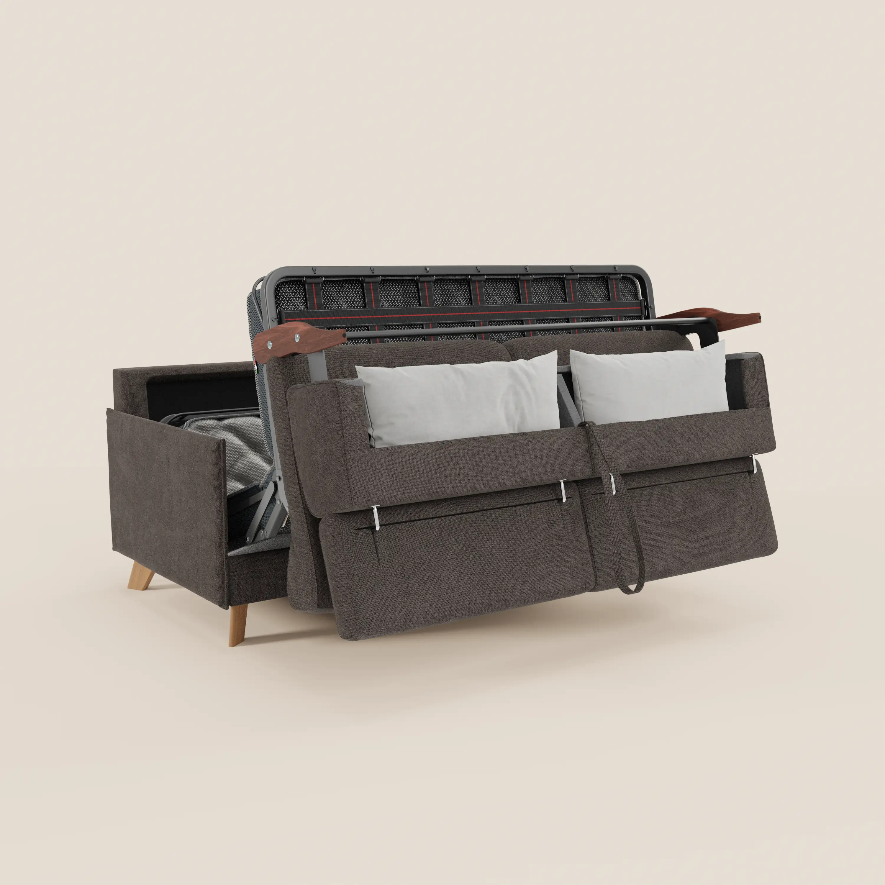 Sole Canapé convertible avec têtières réglables - design élégant 100% déhoussable en tissu détachable T23 - Image 202