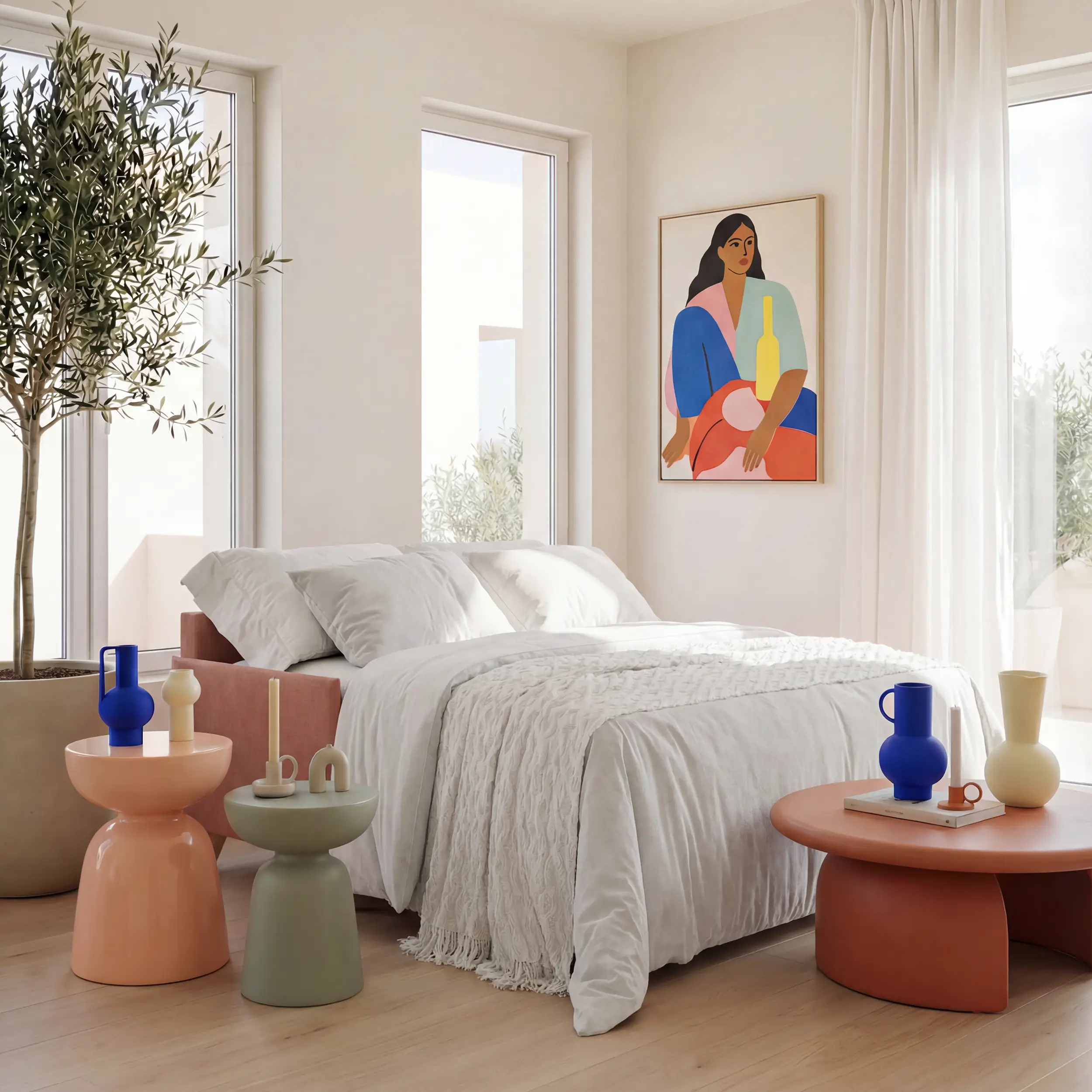 Sole Canapé convertible avec têtières réglables - design élégant 100% déhoussable en tissu détachable T23 - Image 4