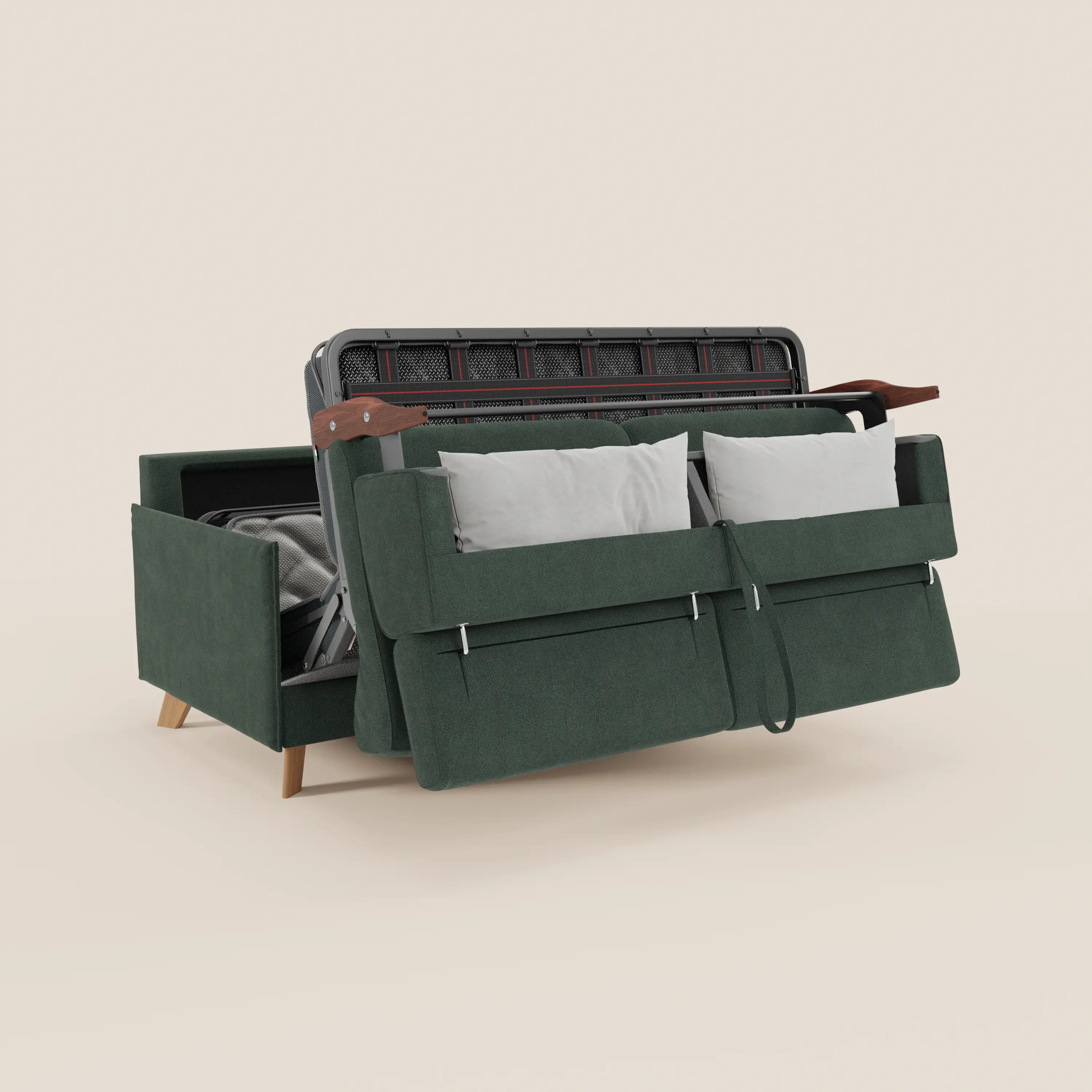 Sole Canapé convertible avec têtières réglables - design élégant 100% déhoussable en tissu détachable T23 - Image 98