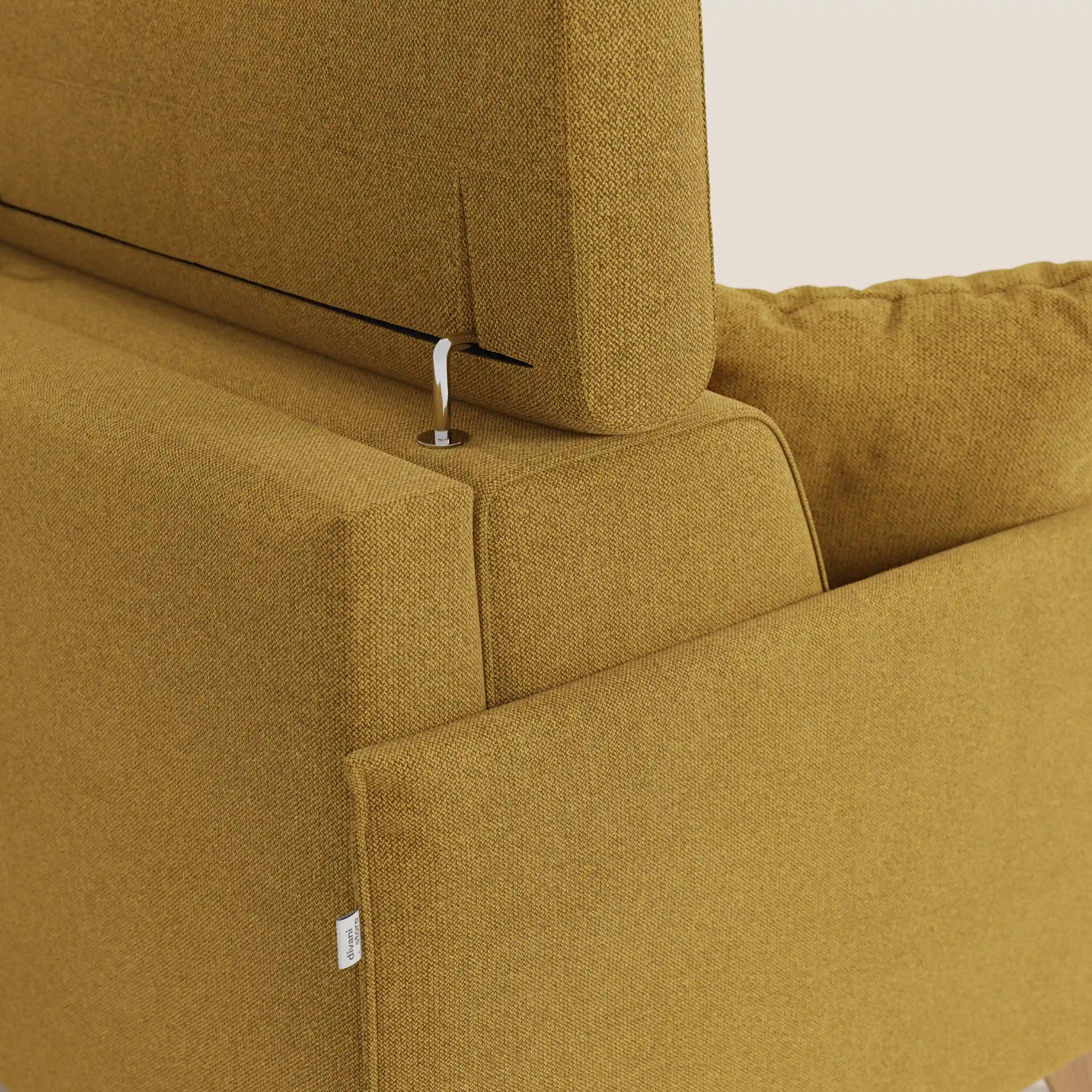 Sole Canapé d'angle convertible avec chaise longue avec coffre et têtières inclinables - tissu détachable T23 - Image 11