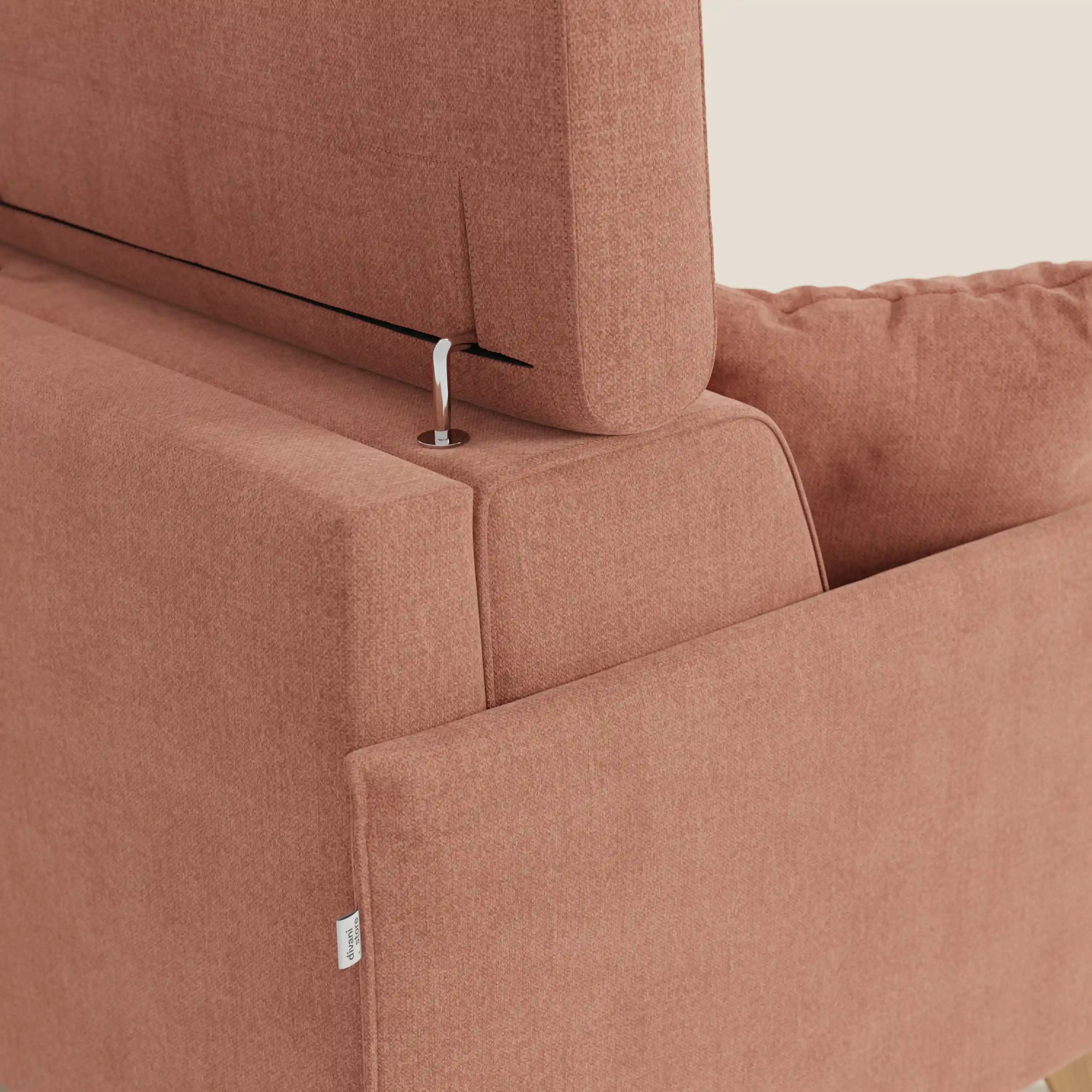 Sole Canapé d'angle convertible avec chaise longue avec coffre et têtières inclinables - tissu détachable T23 - Image 117