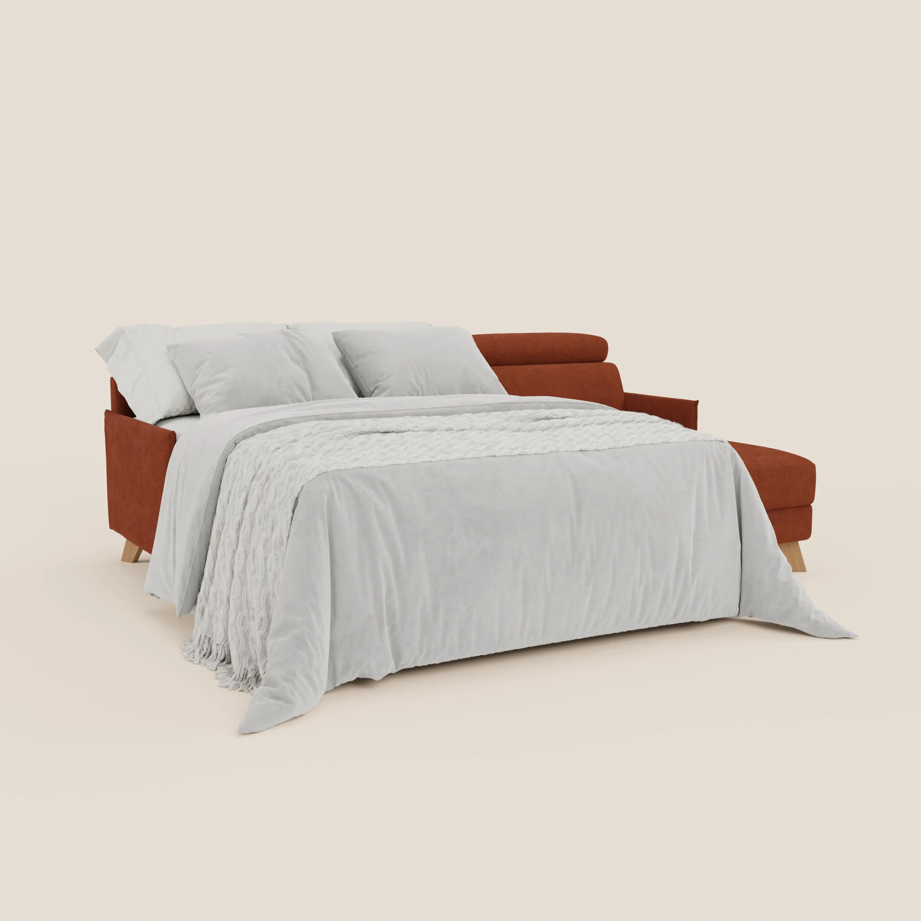 Sole Canapé d'angle convertible avec chaise longue avec coffre et têtières inclinables - tissu détachable T23 - Image 128