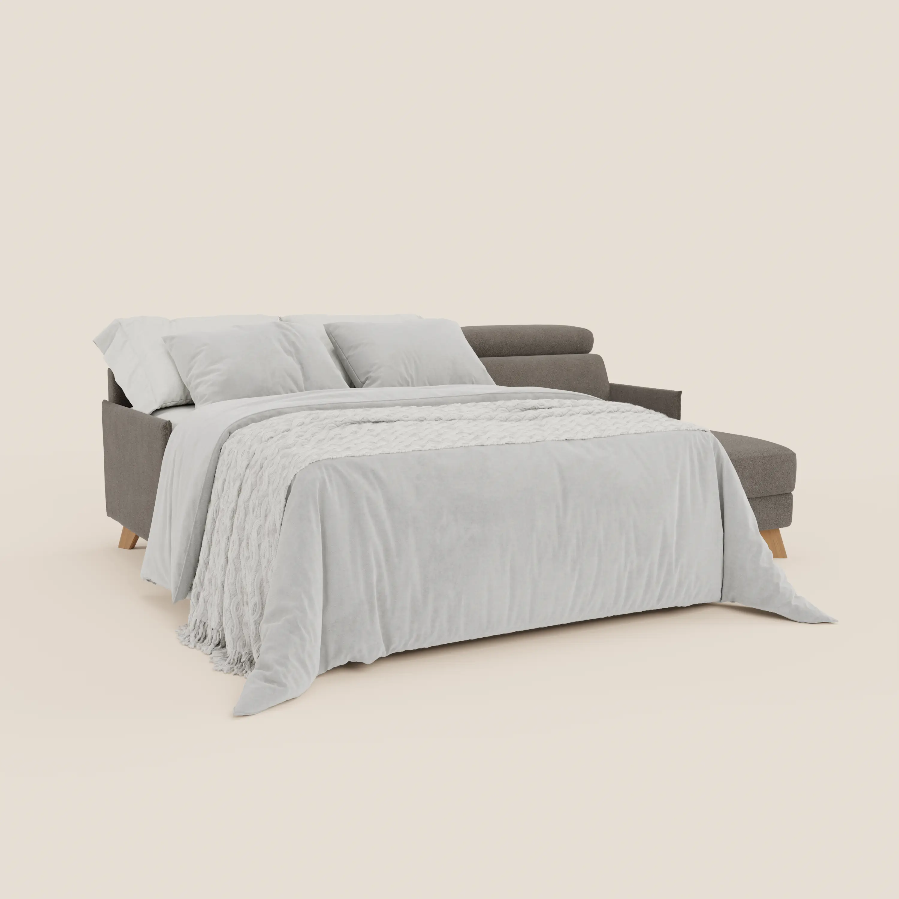 Sole Canapé d'angle convertible avec chaise longue avec coffre et têtières inclinables - tissu détachable T23 - Image 143