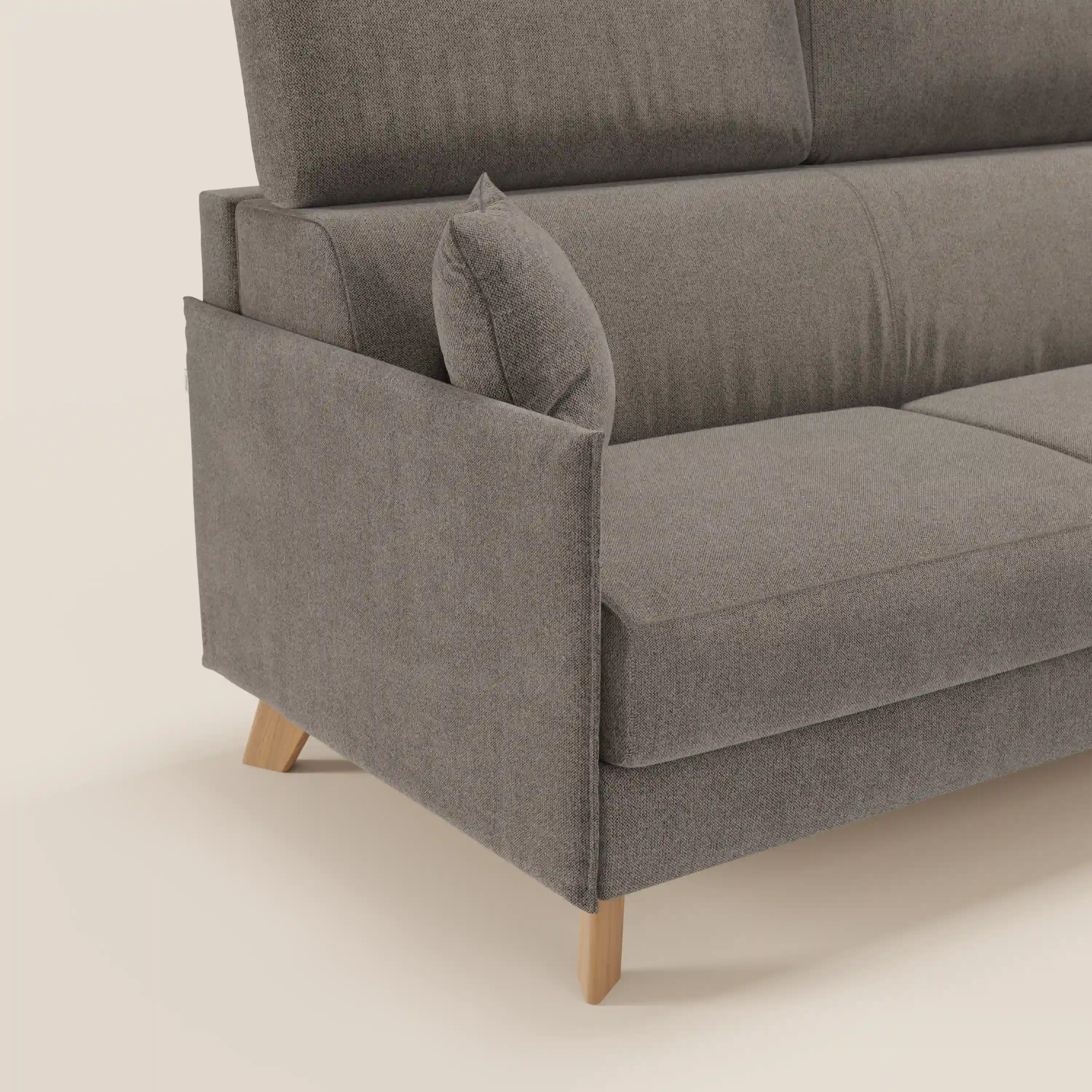 Sole Canapé d'angle convertible avec chaise longue avec coffre et têtières inclinables - tissu détachable T23 - Image 144