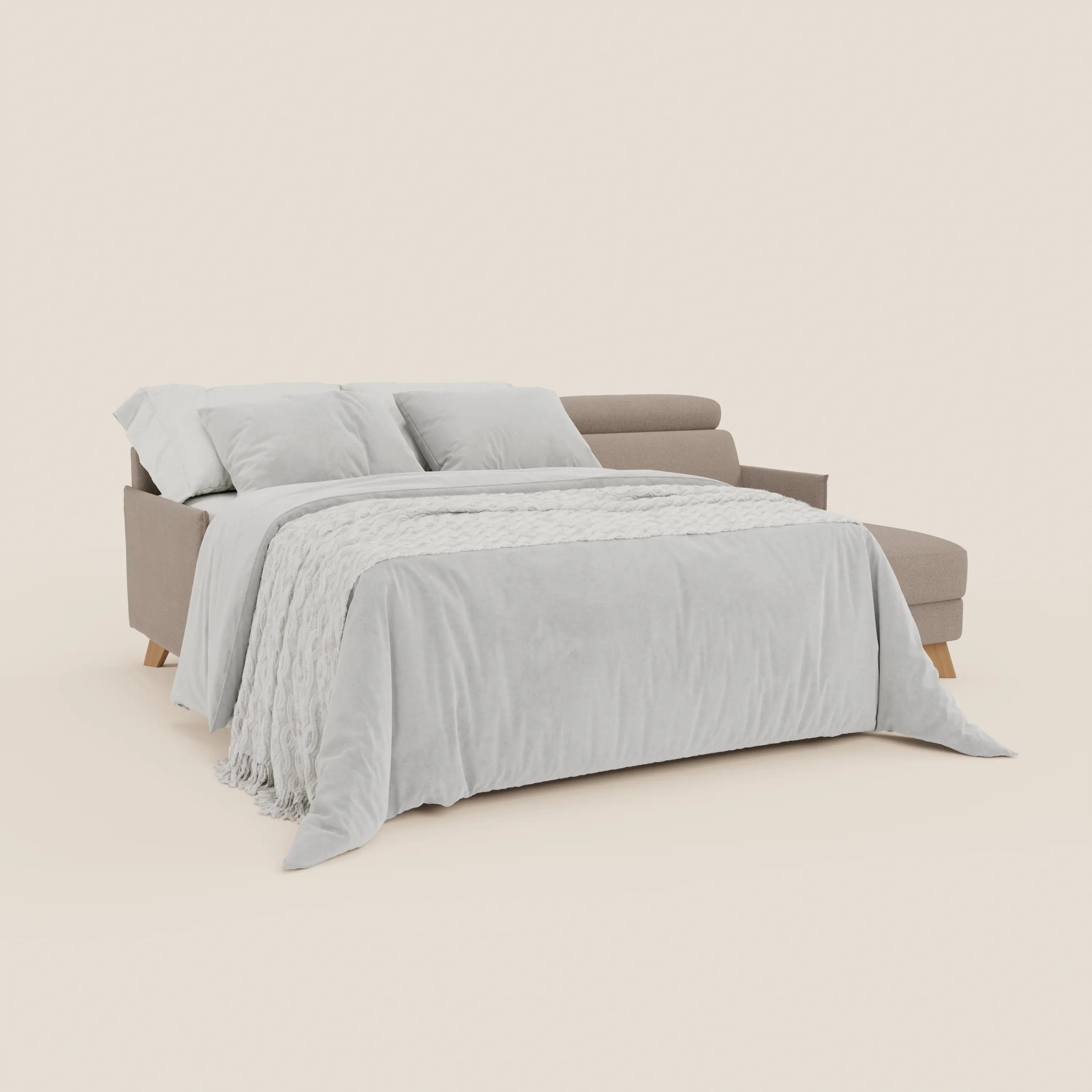 Sole Canapé d'angle convertible avec chaise longue avec coffre et têtières inclinables - tissu détachable T23 - Image 158