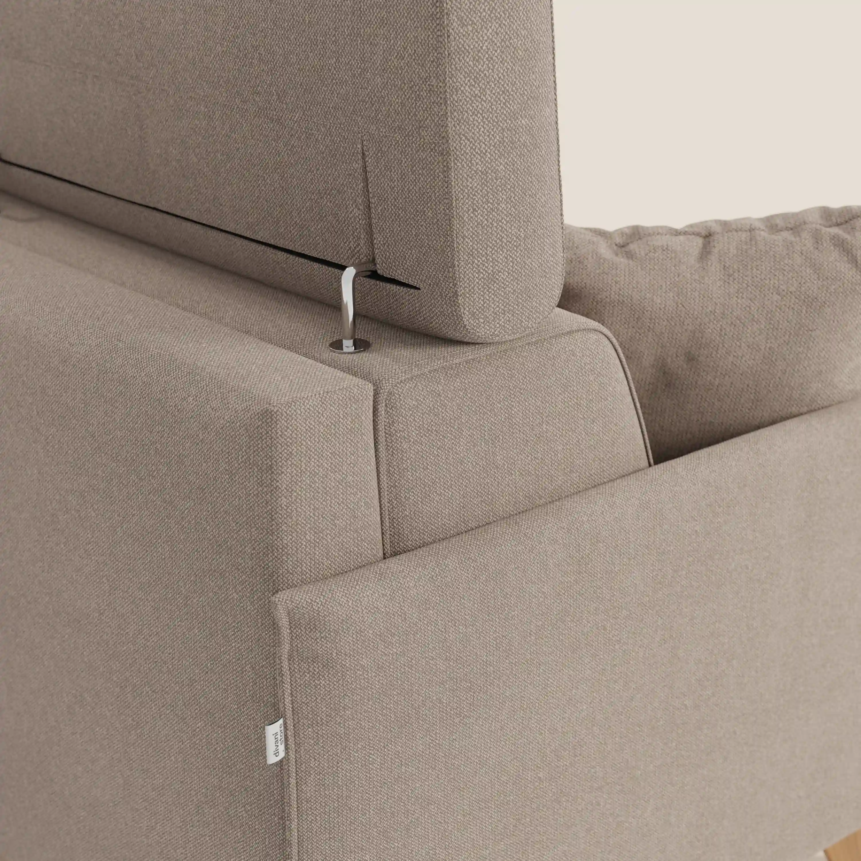 Sole Canapé d'angle convertible avec chaise longue avec coffre et têtières inclinables - tissu détachable T23 - Image 162