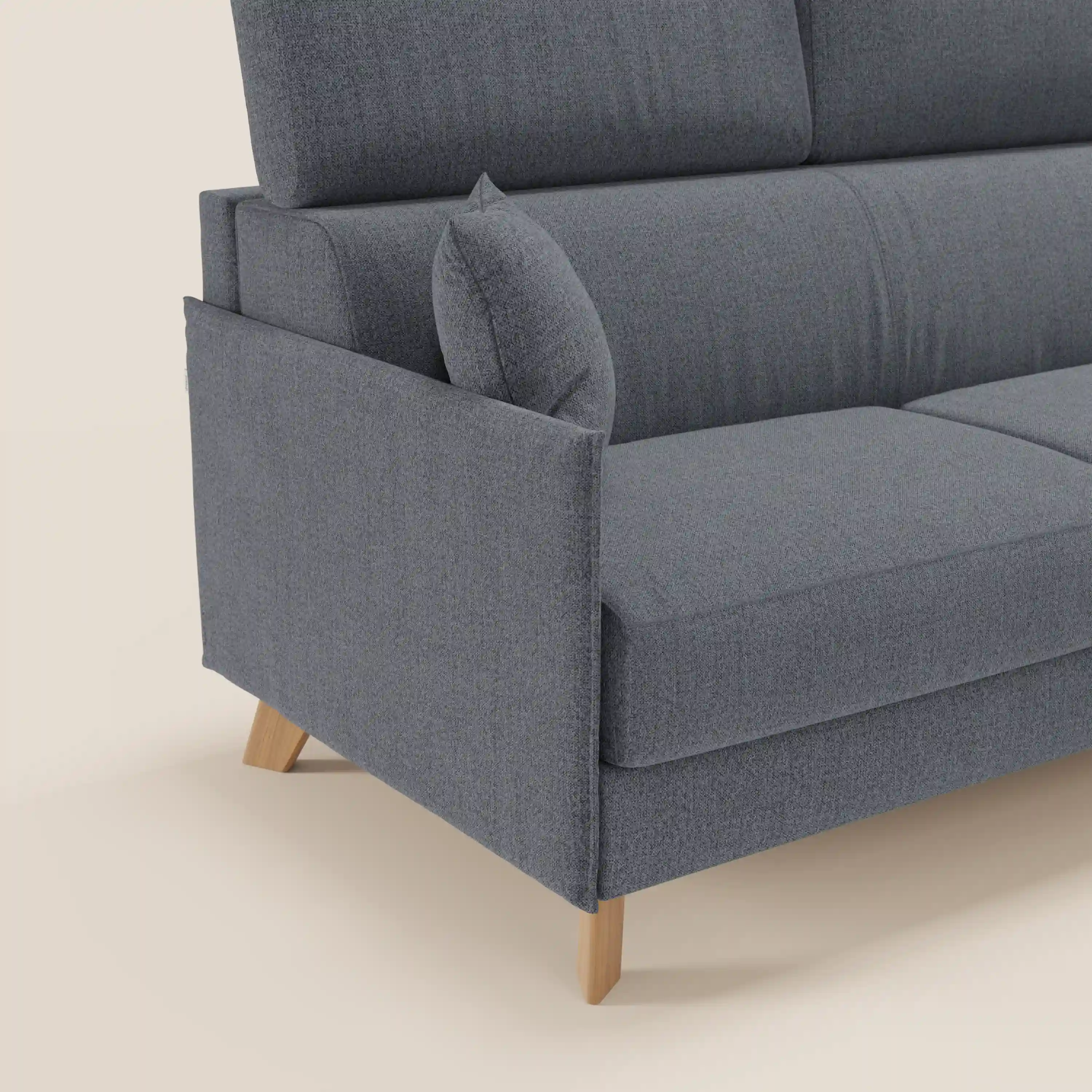 Sole Canapé d'angle convertible avec chaise longue avec coffre et têtières inclinables - tissu détachable T23 - Image 219