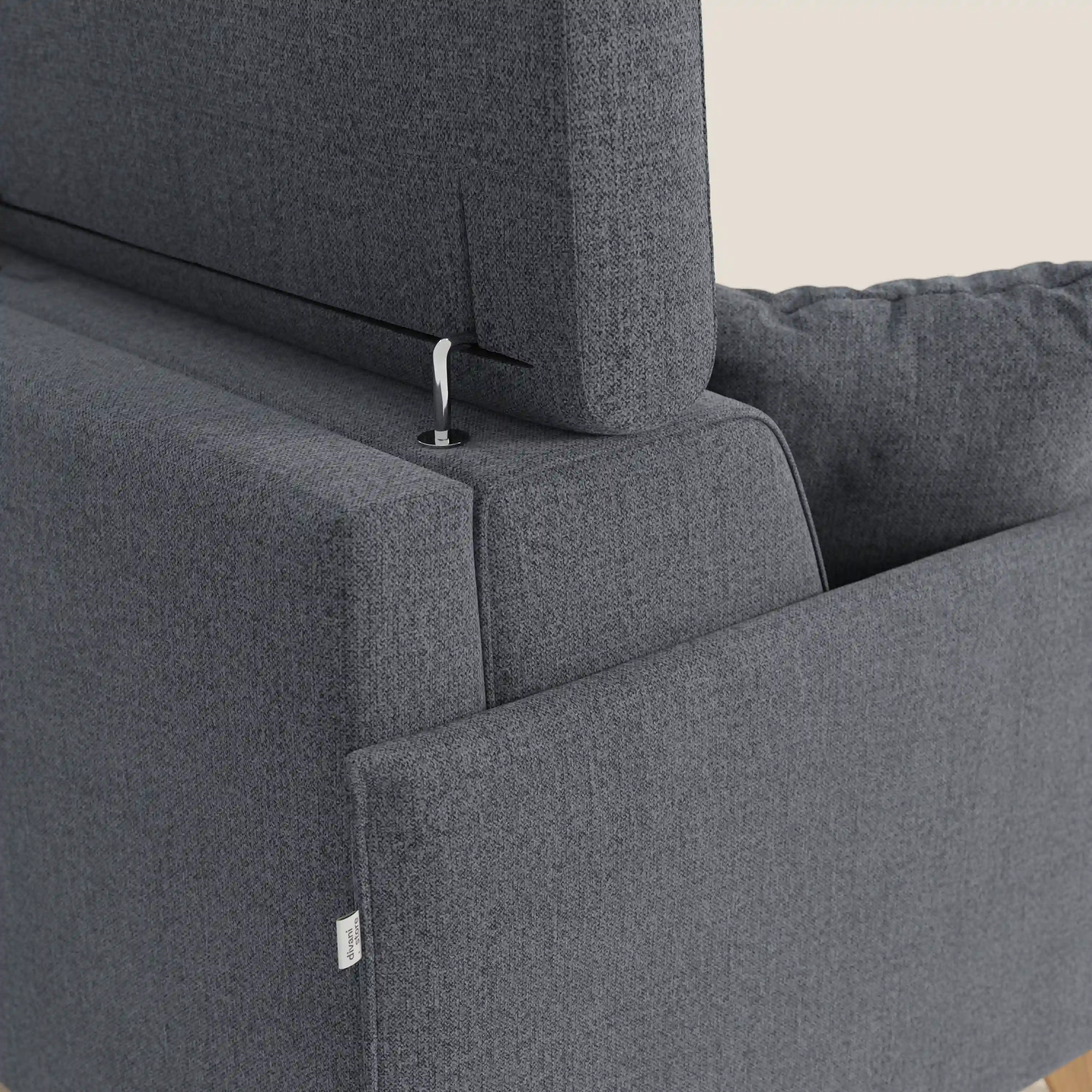 Sole Canapé d'angle convertible avec chaise longue avec coffre et têtières inclinables - tissu détachable T23 - Image 222