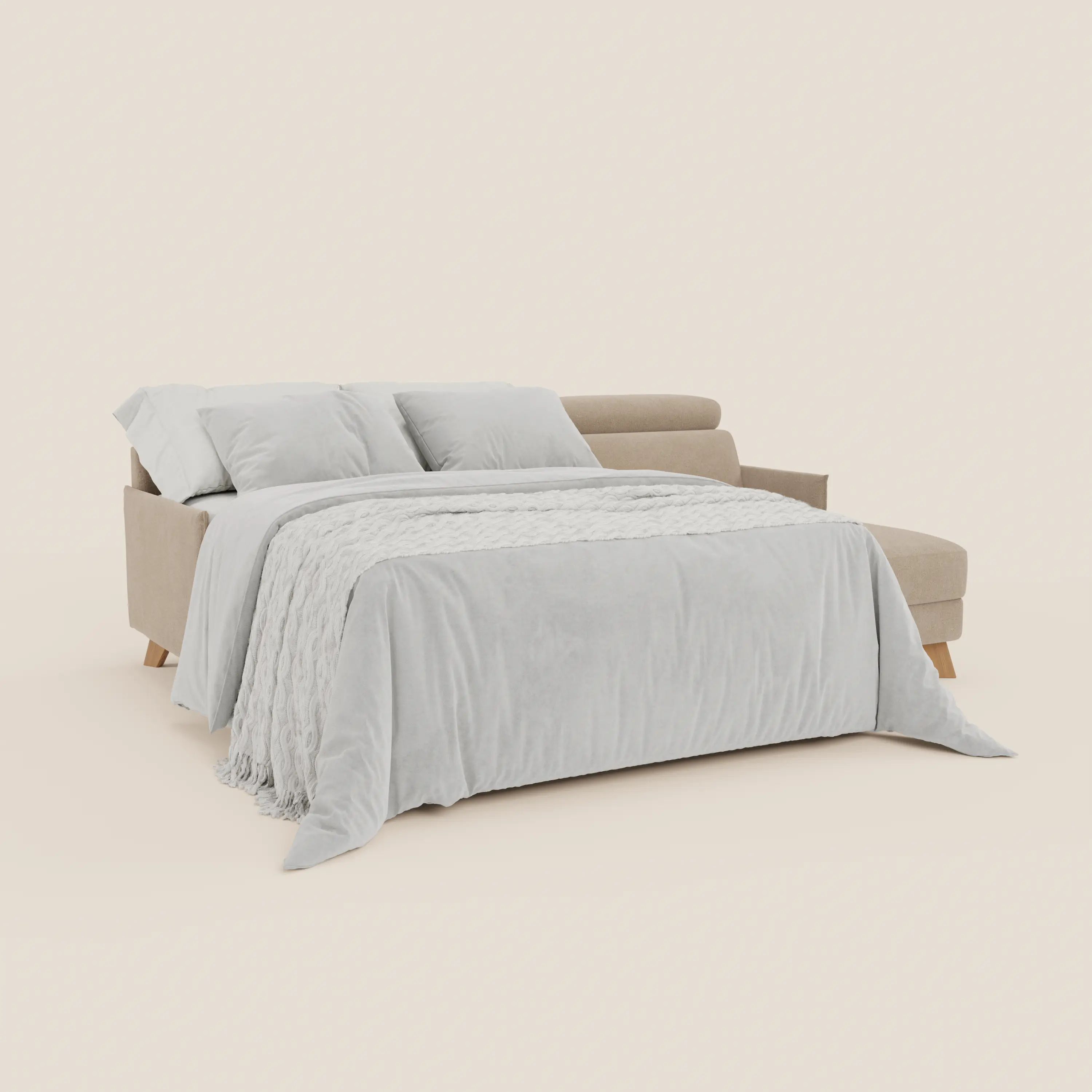 Sole Canapé d'angle convertible avec chaise longue avec coffre et têtières inclinables - tissu détachable T23 - Image 23