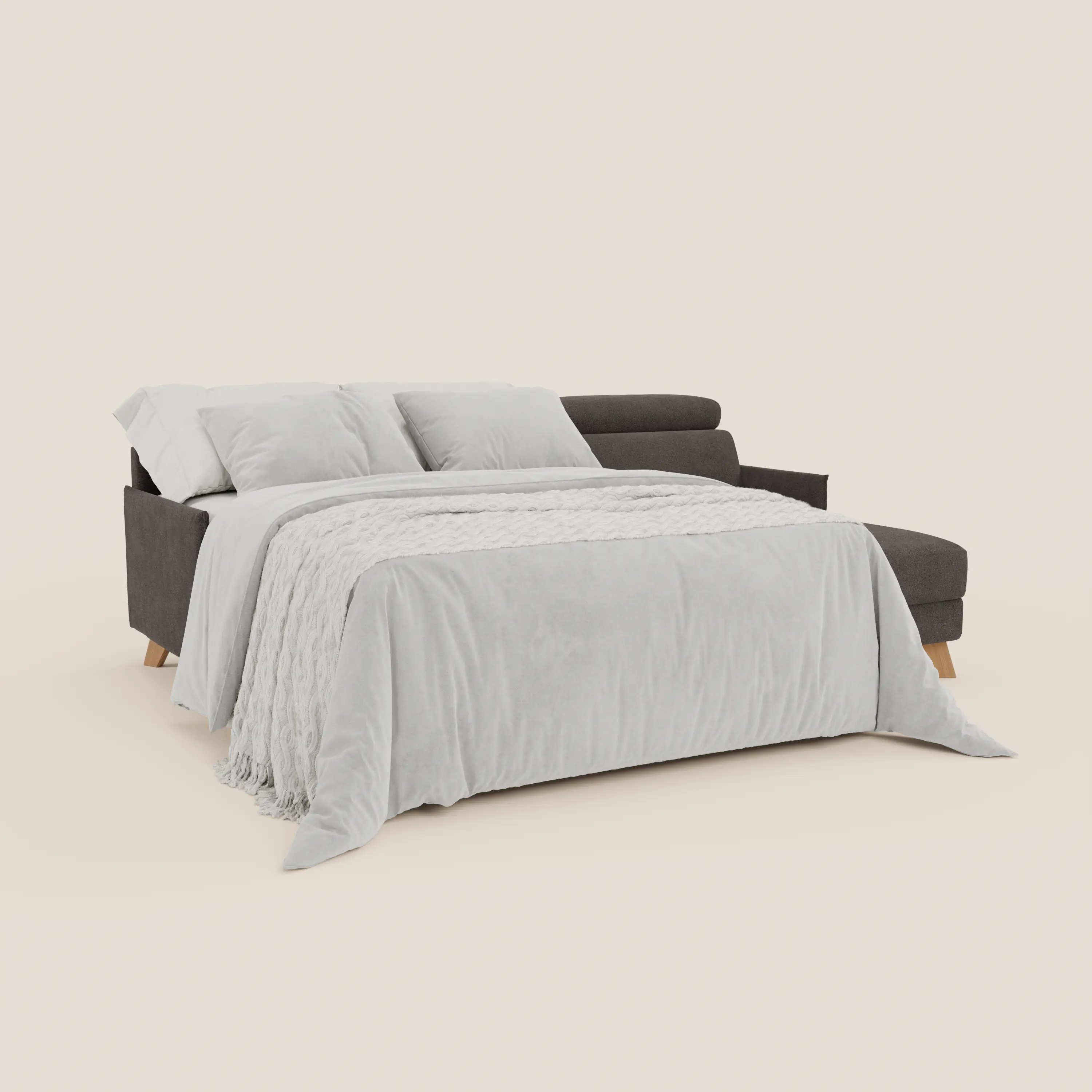 Sole Canapé d'angle convertible avec chaise longue avec coffre et têtières inclinables - tissu détachable T23 - Image 233
