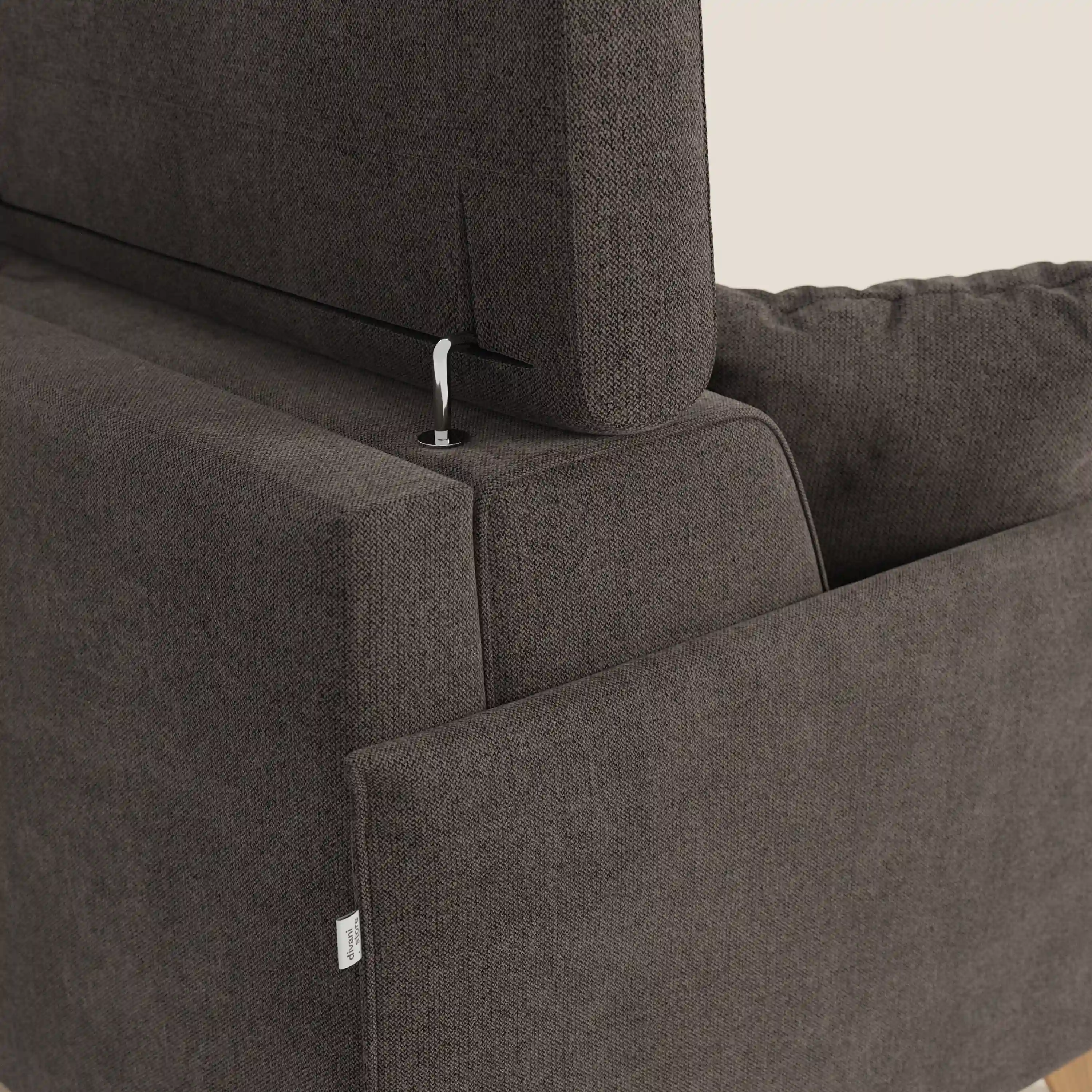 Sole Canapé d'angle convertible avec chaise longue avec coffre et têtières inclinables - tissu détachable T23 - Image 237