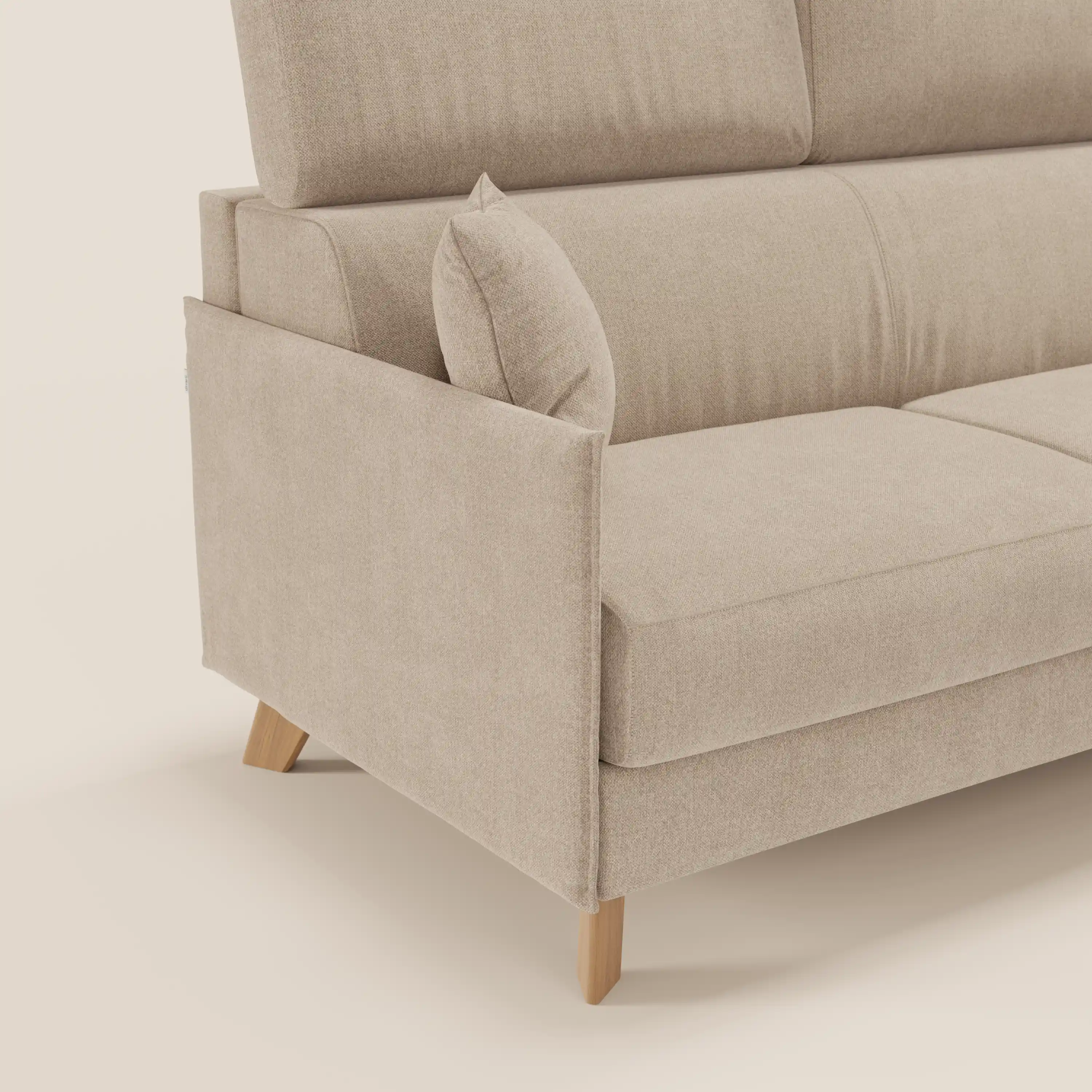 Sole Canapé d'angle convertible avec chaise longue avec coffre et têtières inclinables - tissu détachable T23 - Image 24