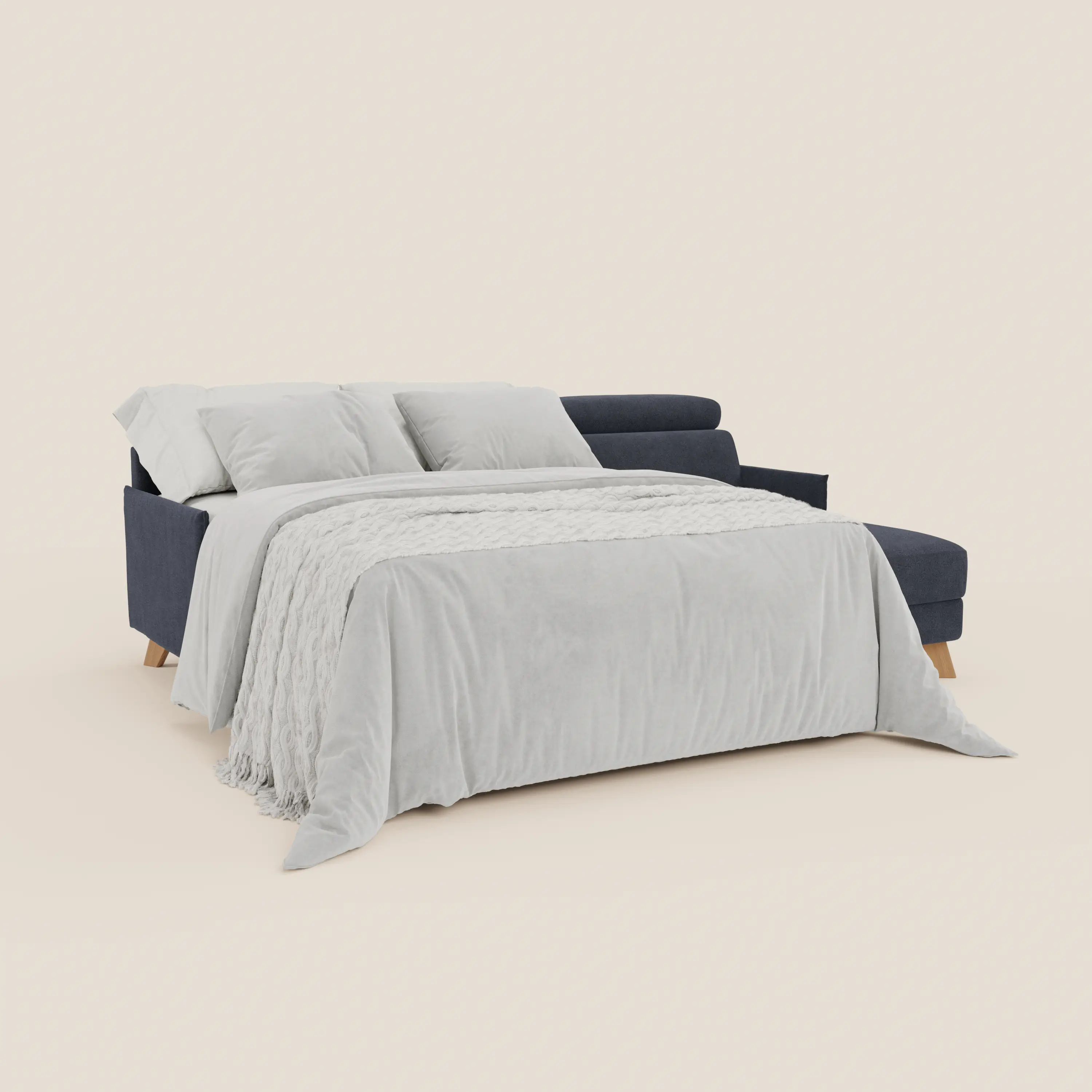 Sole Canapé d'angle convertible avec chaise longue avec coffre et têtières inclinables - tissu détachable T23 - Image 38