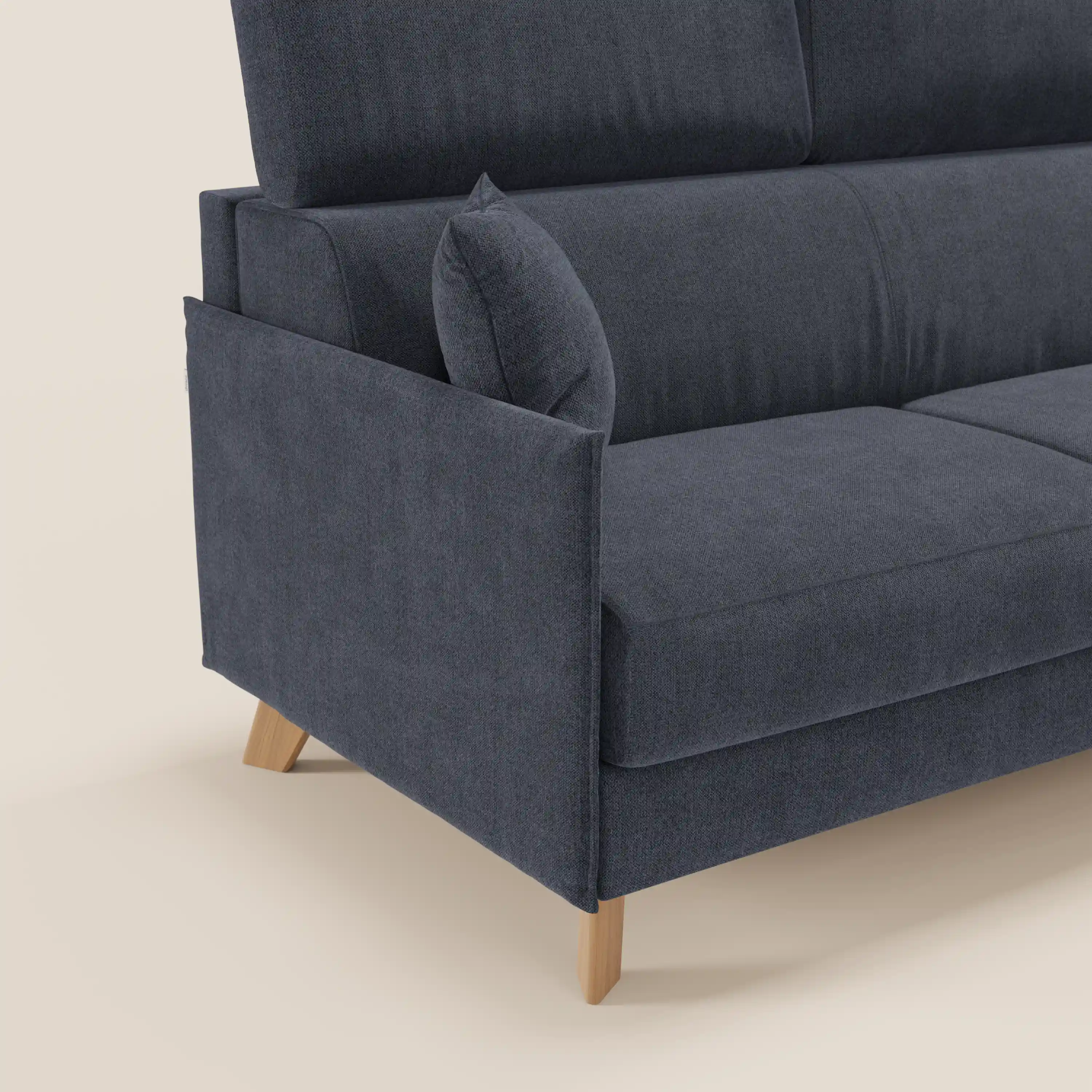 Sole Canapé d'angle convertible avec chaise longue avec coffre et têtières inclinables - tissu détachable T23 - Image 39
