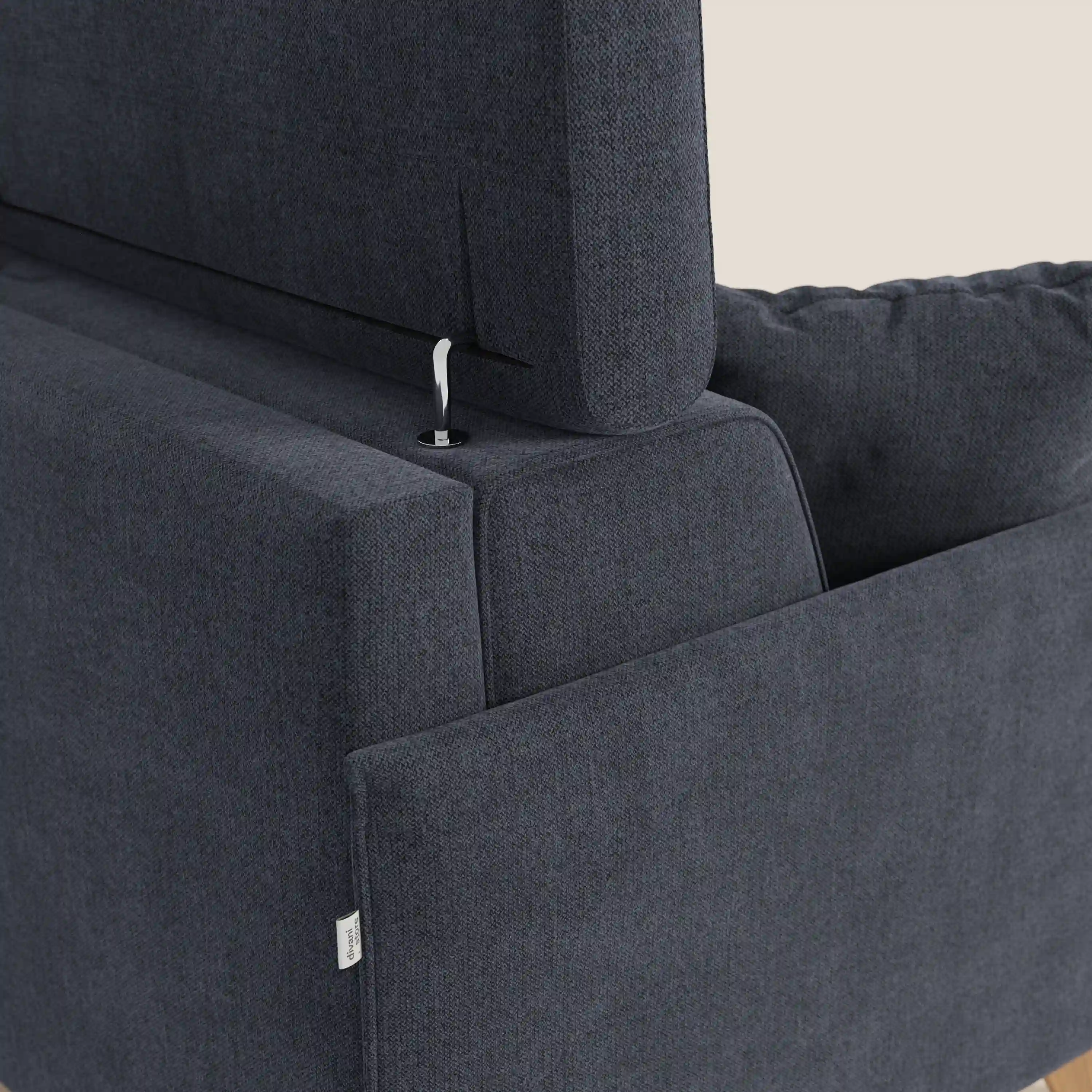 Sole Canapé d'angle convertible avec chaise longue avec coffre et têtières inclinables - tissu détachable T23 - Image 41