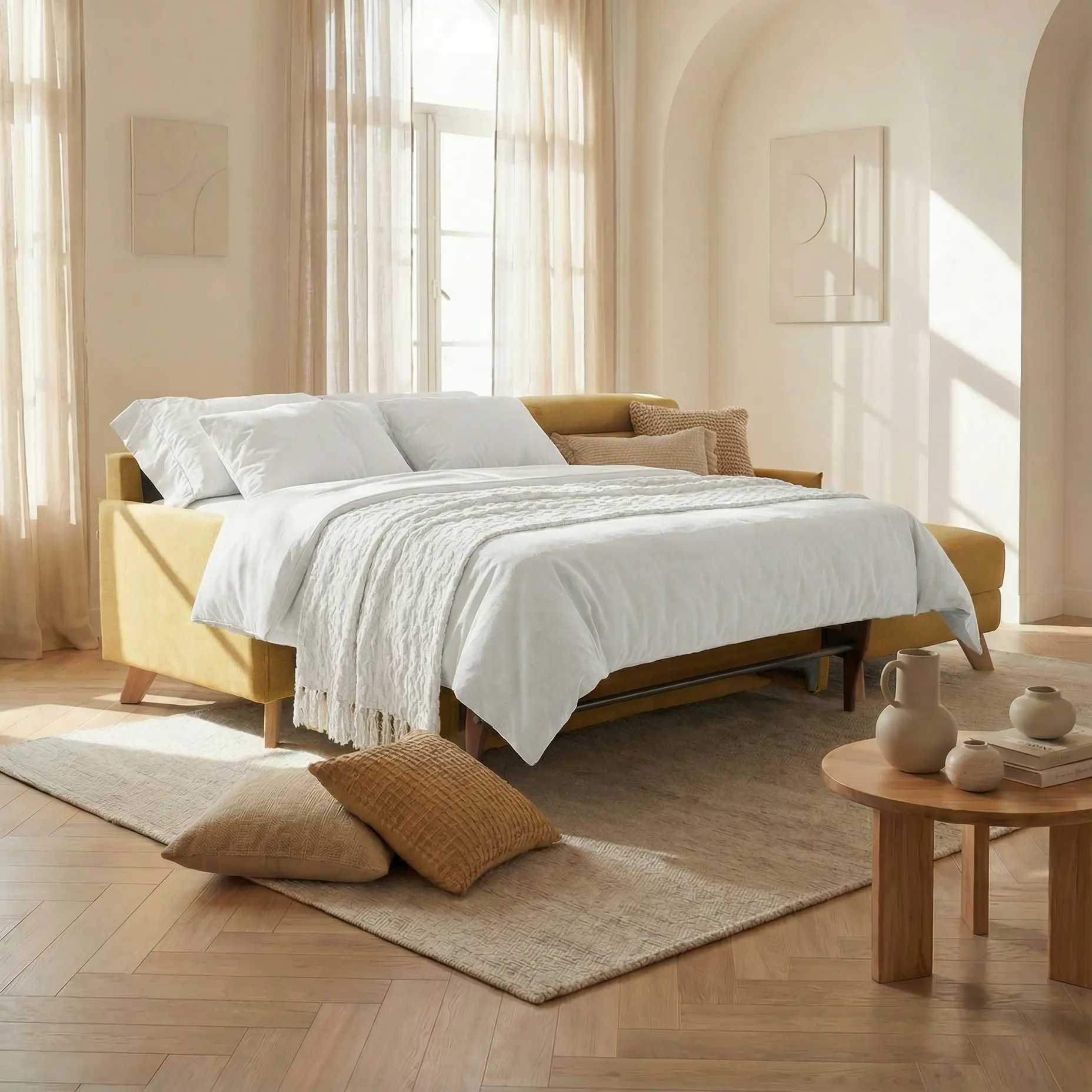 Sole Canapé d'angle convertible avec chaise longue avec coffre et têtières inclinables - tissu détachable T23 - Image 5