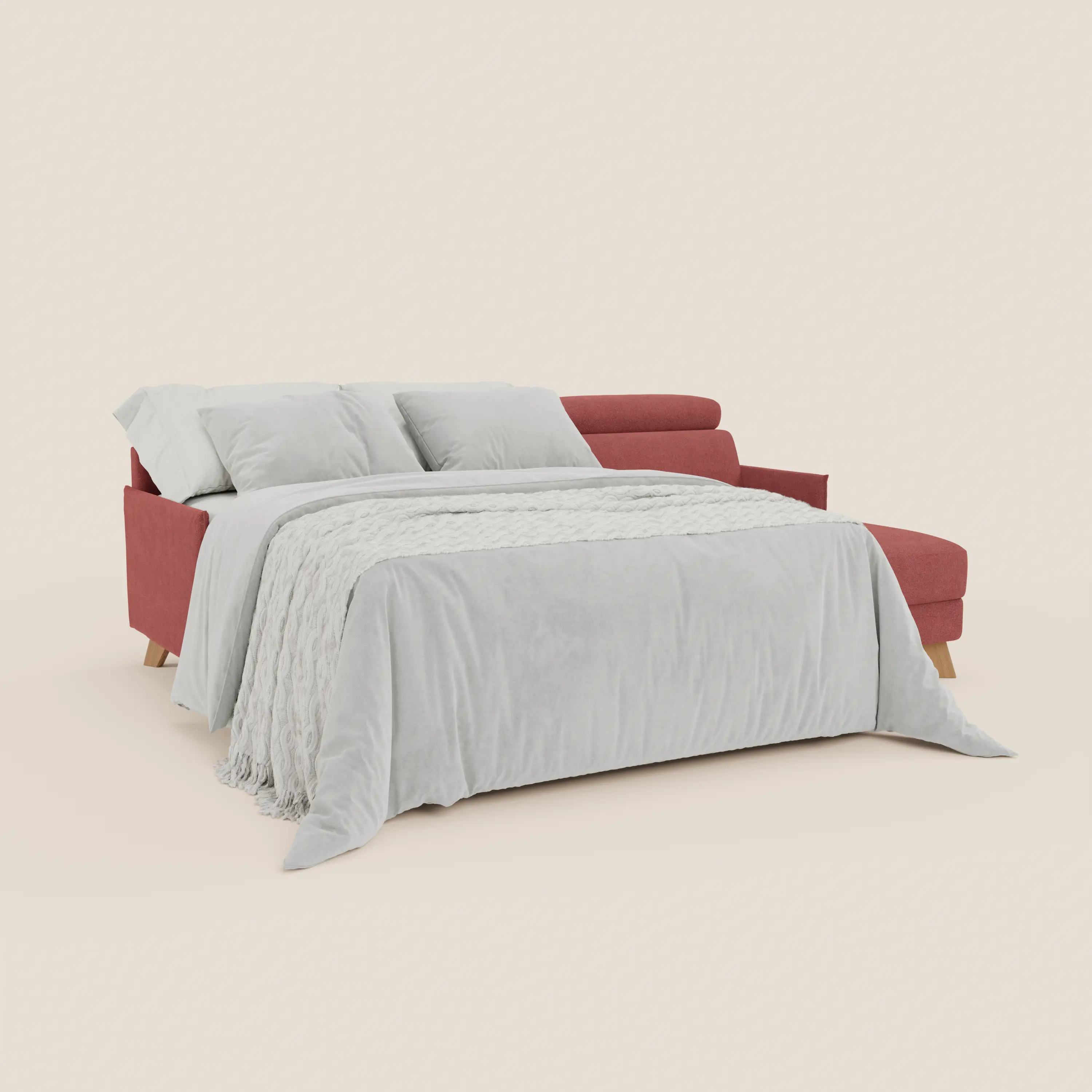Sole Canapé d'angle convertible avec chaise longue avec coffre et têtières inclinables - tissu détachable T23 - Image 53