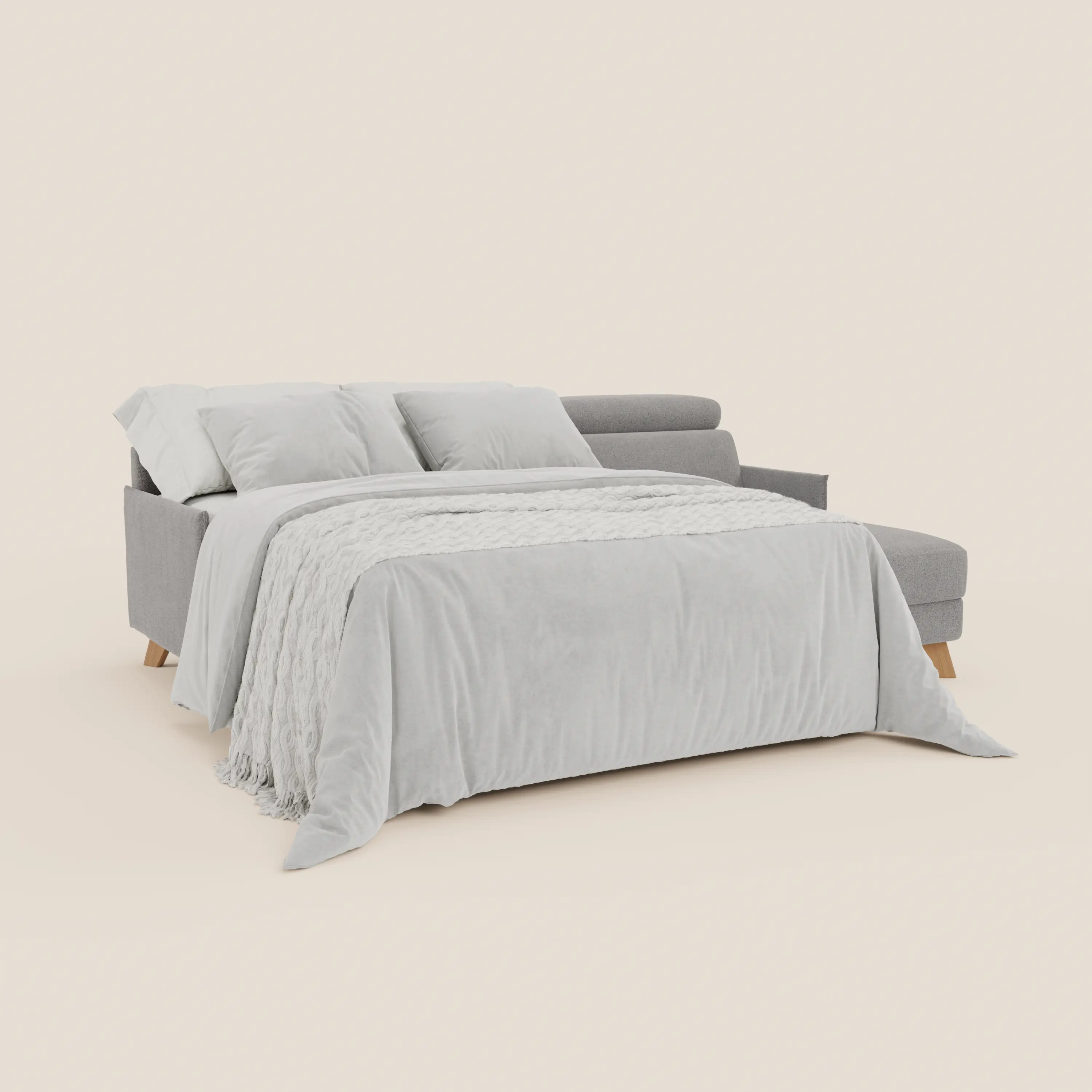 Sole Canapé d'angle convertible avec chaise longue avec coffre et têtières inclinables - tissu détachable T23 - Image 68