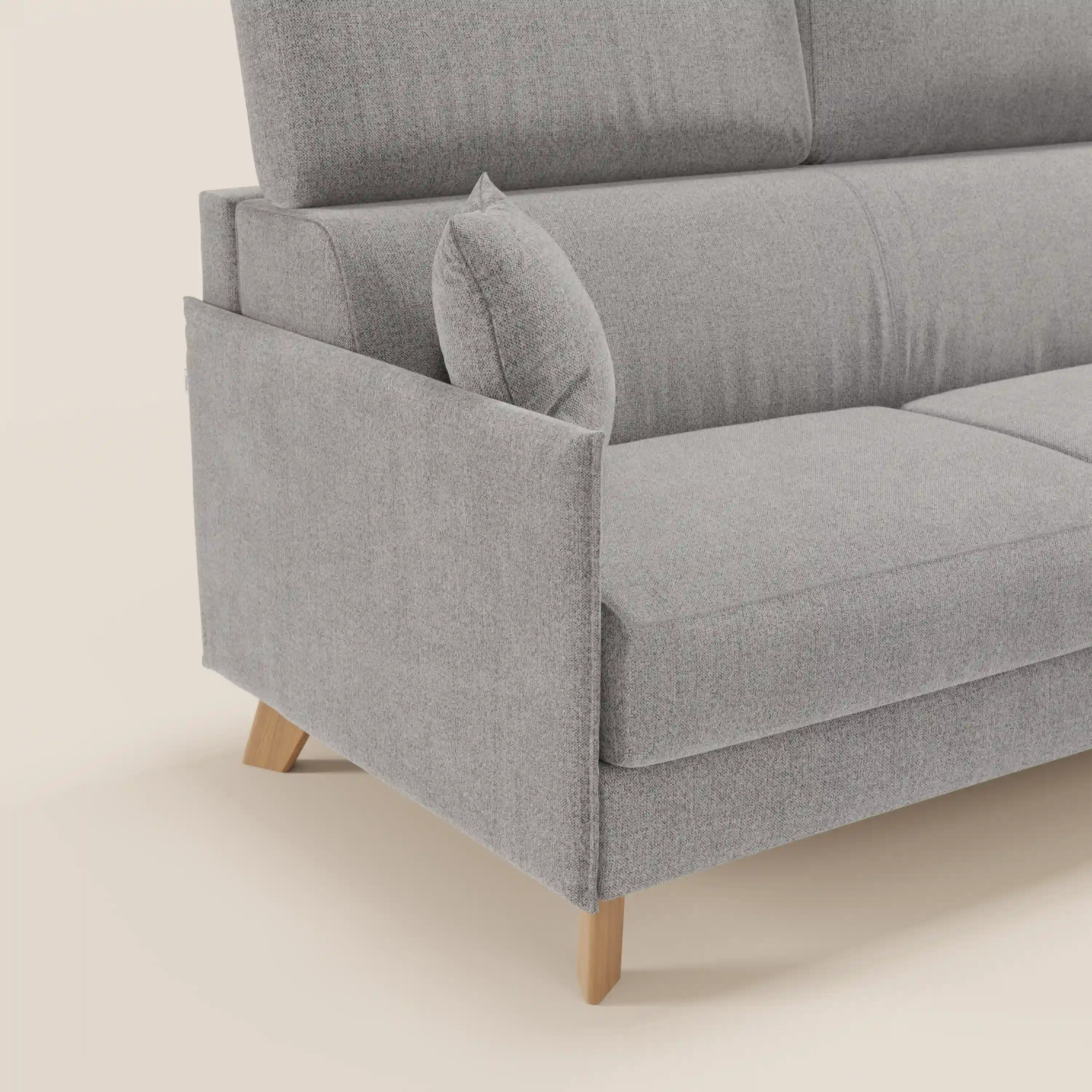 Sole Canapé d'angle convertible avec chaise longue avec coffre et têtières inclinables - tissu détachable T23 - Image 69