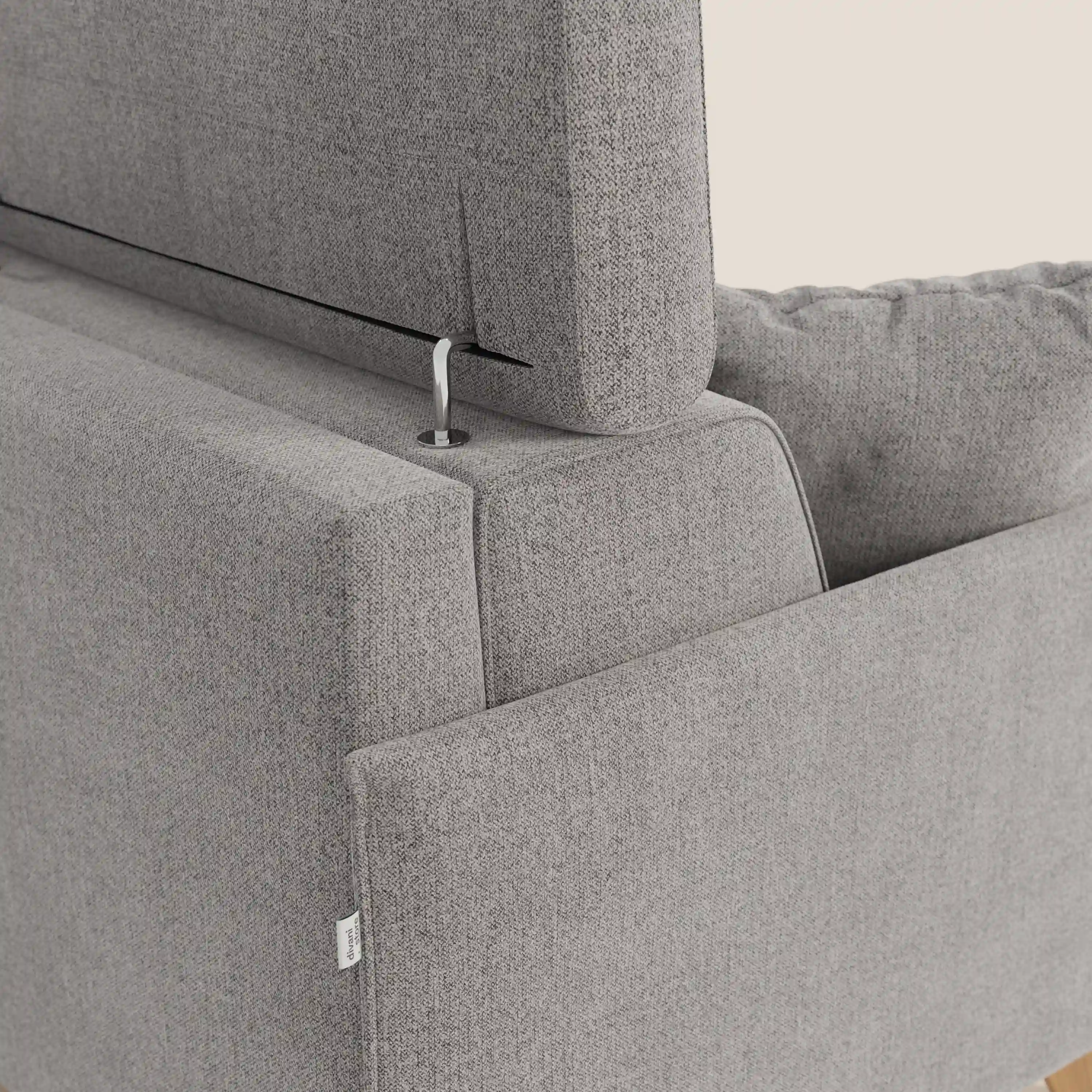 Sole Canapé d'angle convertible avec chaise longue avec coffre et têtières inclinables - tissu détachable T23 - Image 72
