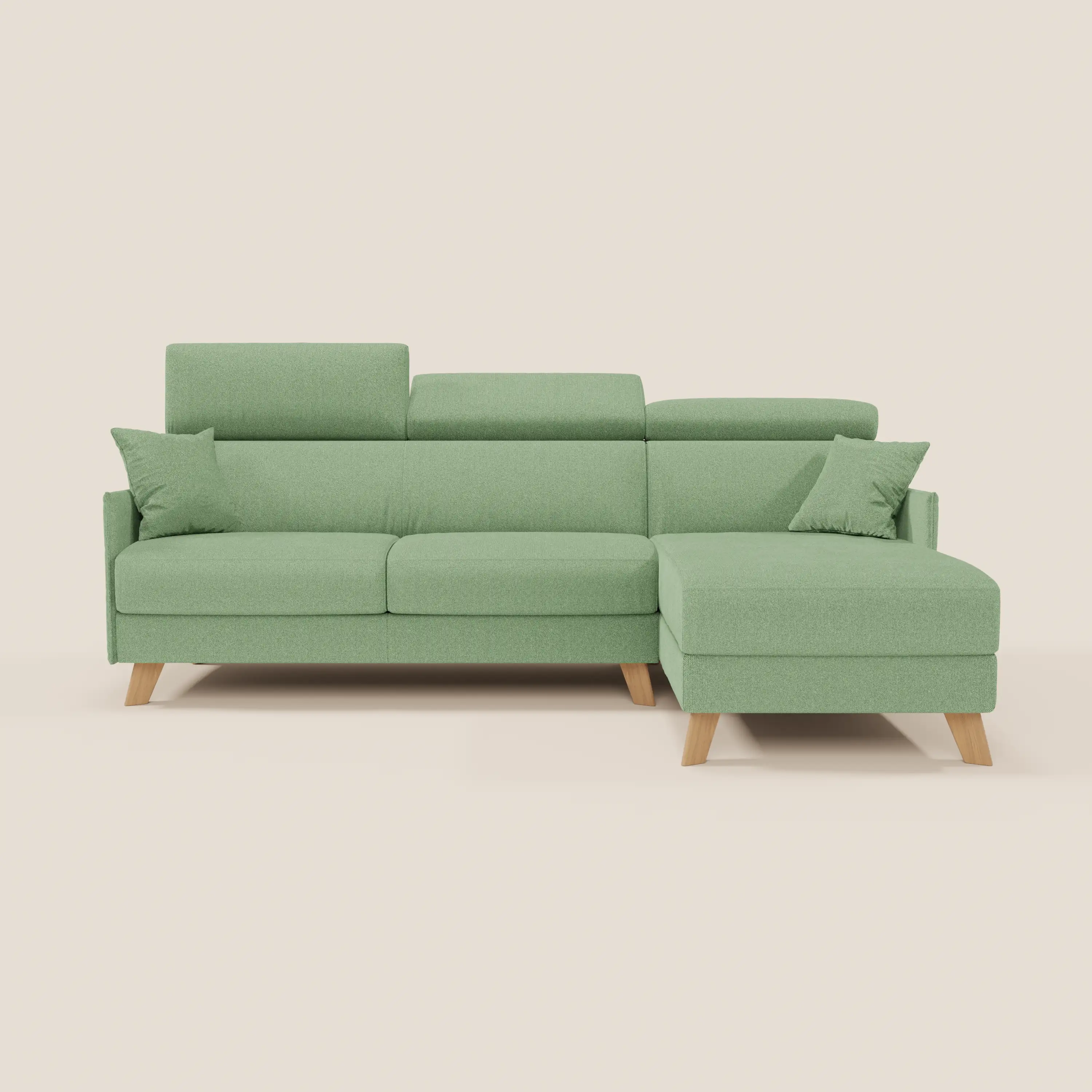 Sole Canapé d'angle convertible avec chaise longue avec coffre et têtières inclinables - tissu détachable T23 - Image 79
