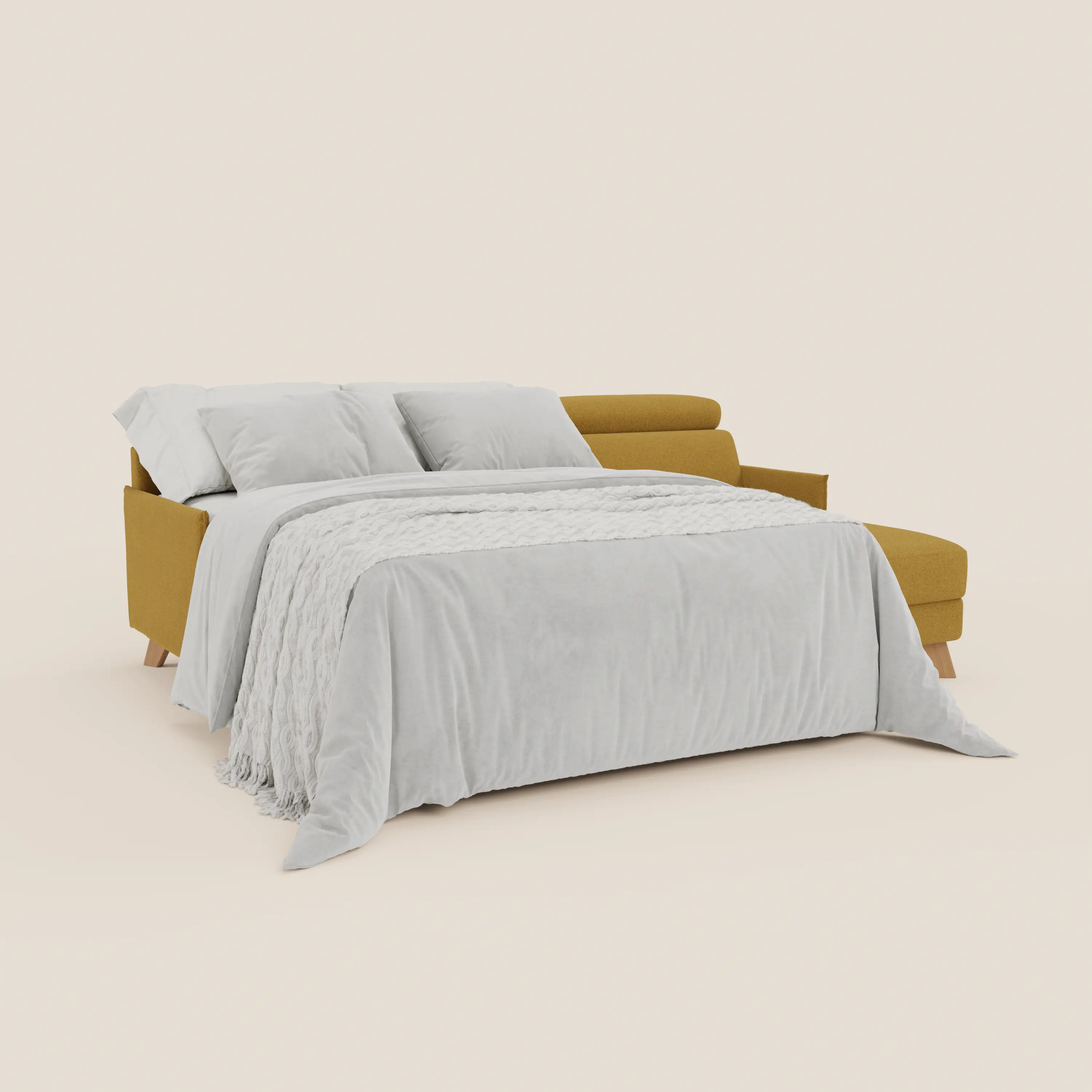 Sole Canapé d'angle convertible avec chaise longue avec coffre et têtières inclinables - tissu détachable T23 - Image 8