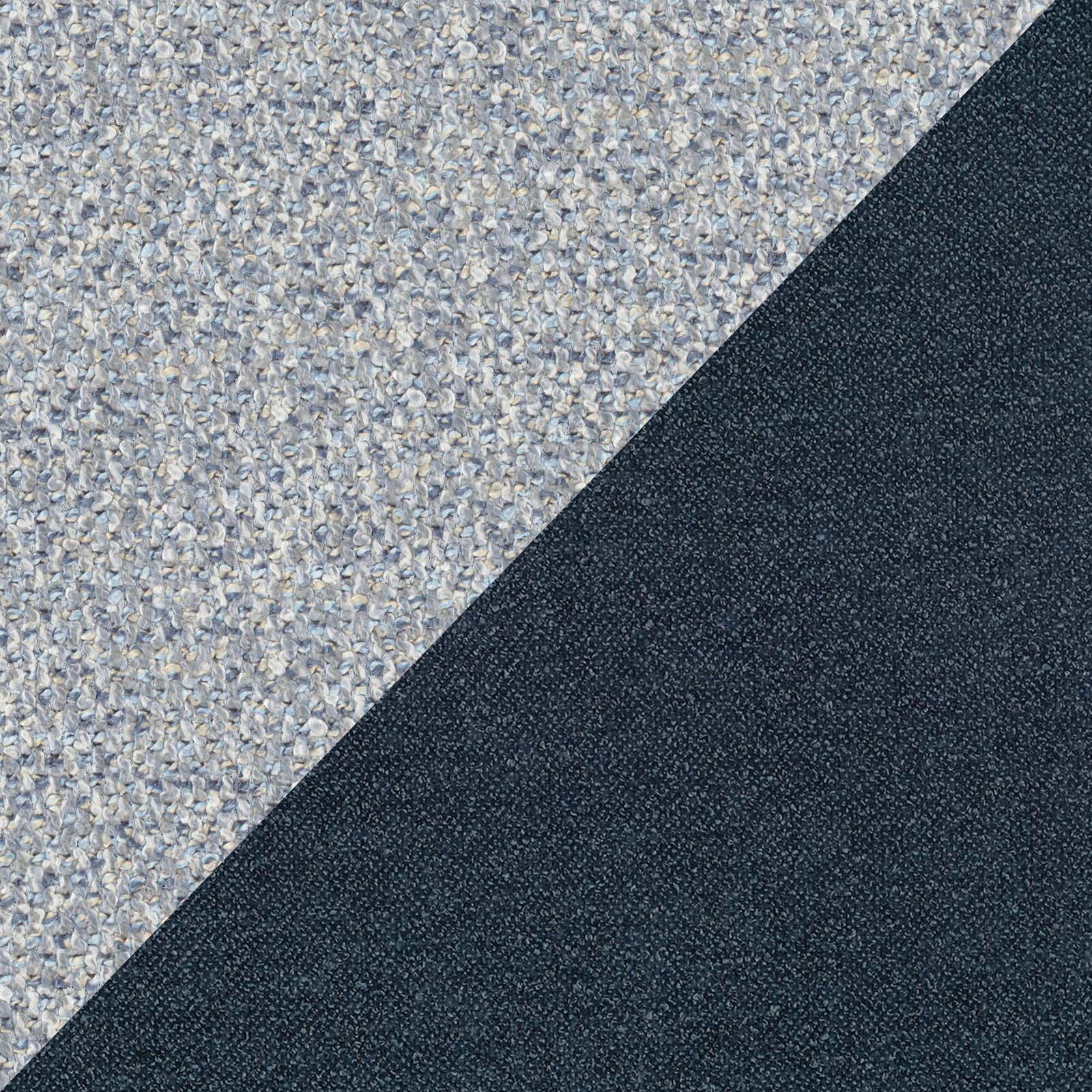 Soleil lit rembourré design avec pieds hauts en métal en bouclette détachable T12 bleu gris - Image 10