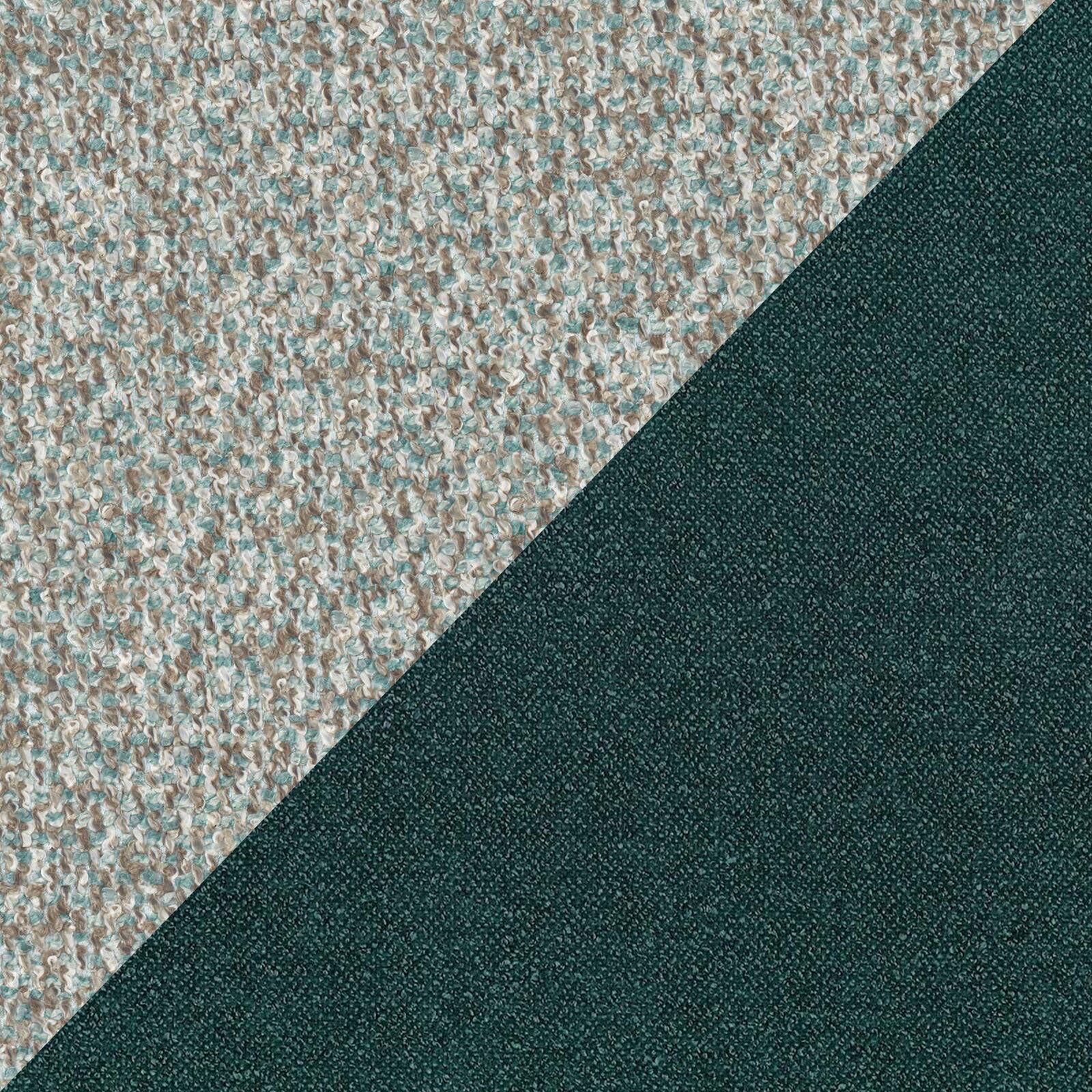 Soleil lit rembourré design avec pieds hauts en métal en bouclette détachable T12 vert - Image 8