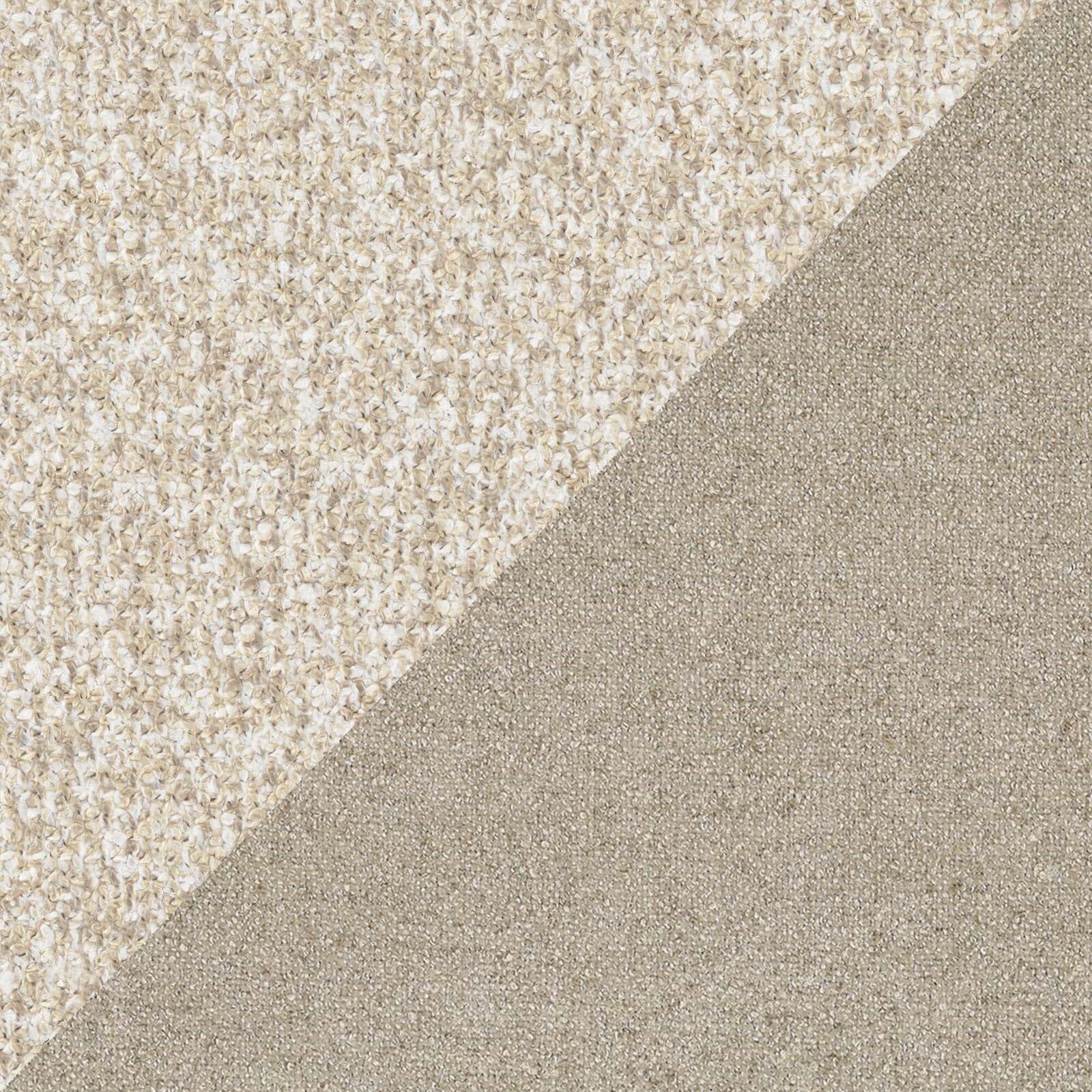 Soleil lit rembourré design avec pieds hauts en métal en bouclette détachable T12 crème - Image 8