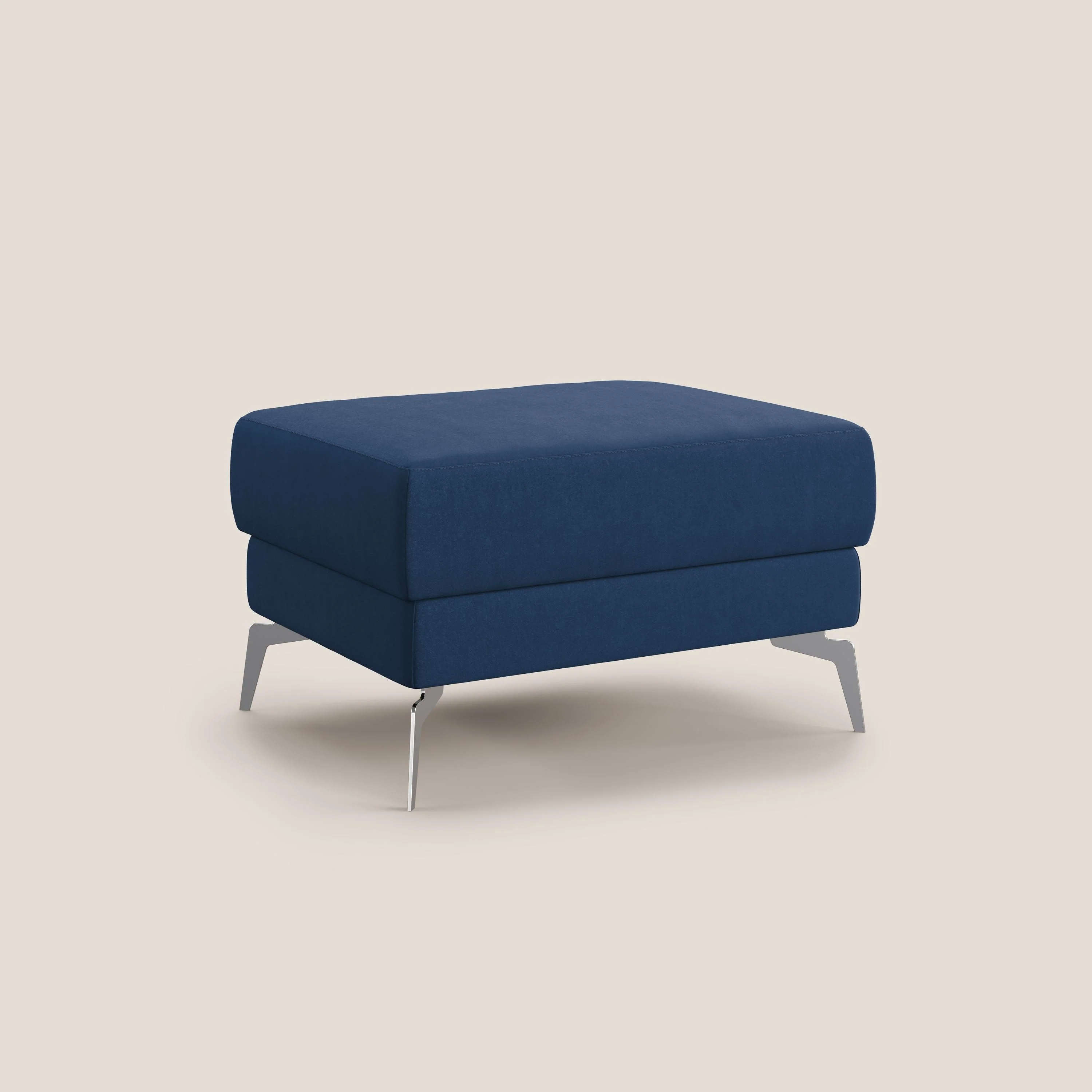 Star pouf avec pieds hauts en microfibre imperméable T11 bleu - Image 2