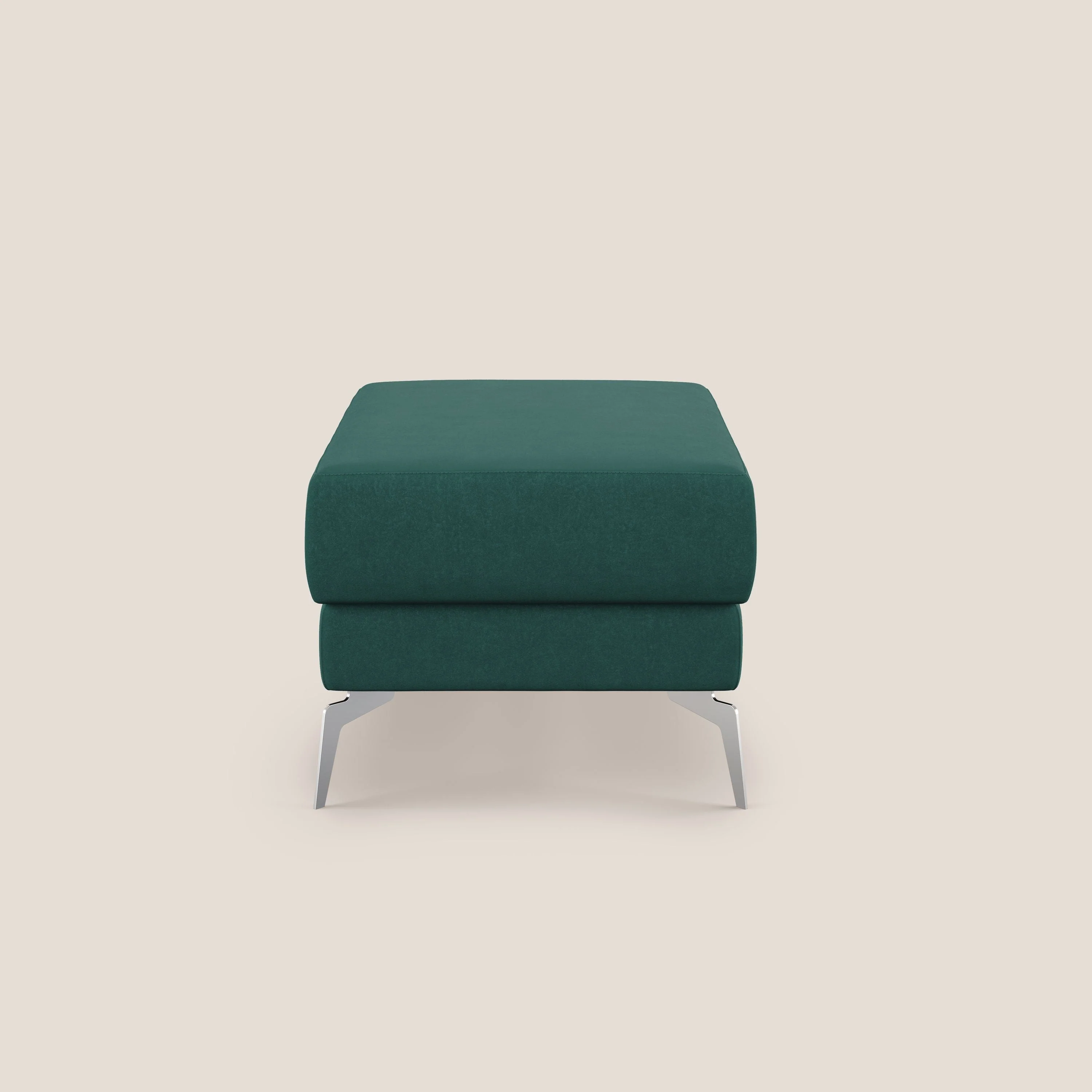 Star Pouf avec pieds hauts en microfibre imperméable T11 bleu canard - Image 3