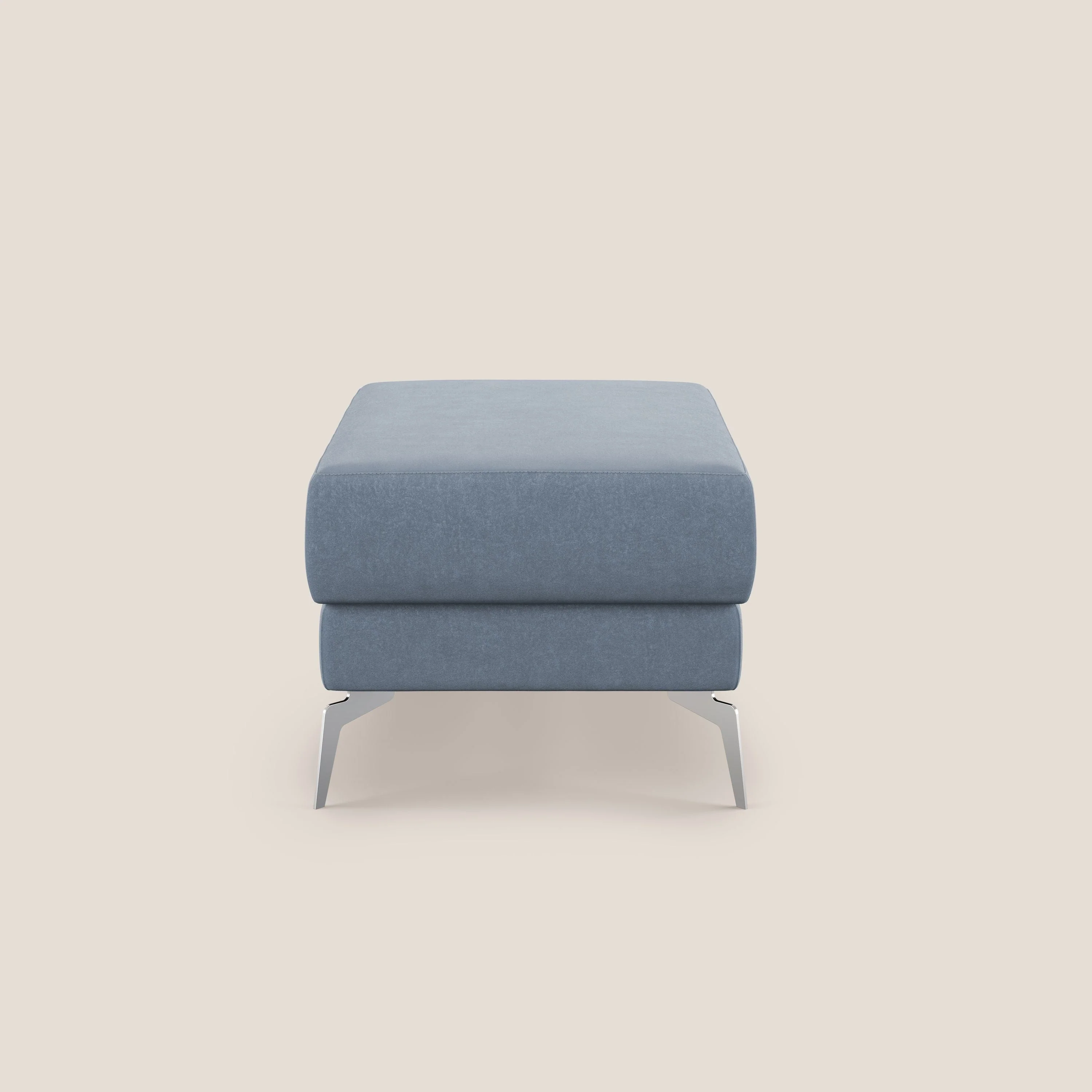 Star Pouf avec pieds hauts en microfibre imperméable T11 bleu pastel - Image 3