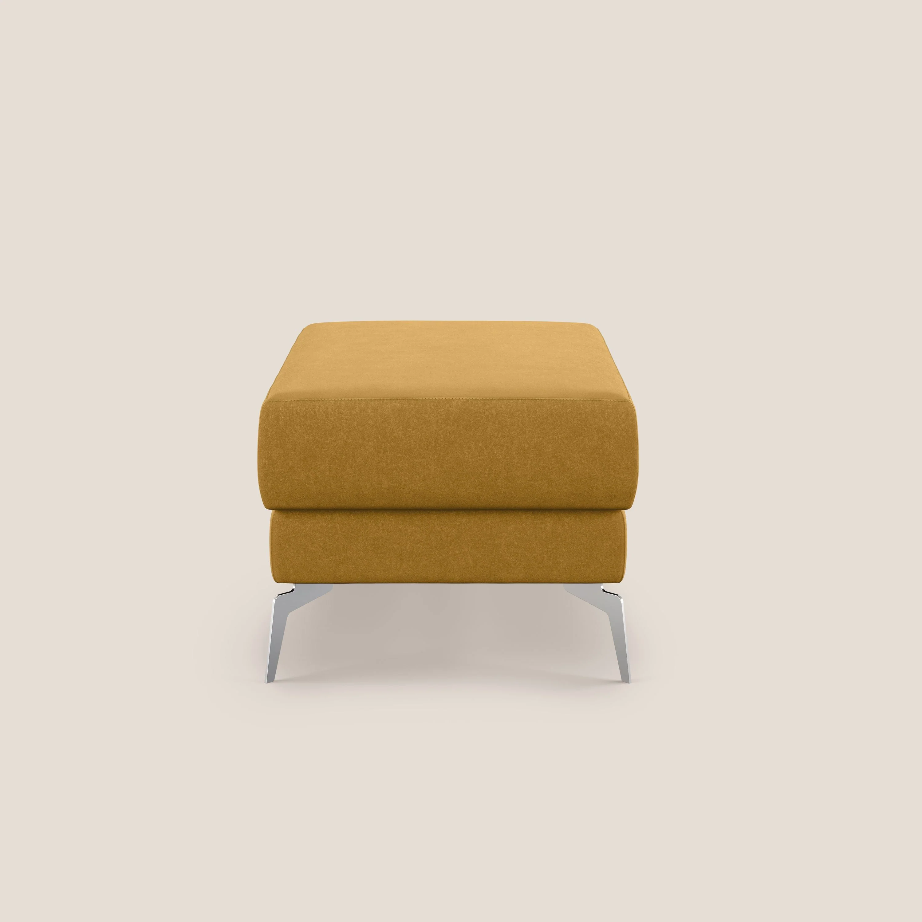 Star Pouf avec pieds hauts en microfibre imperméable T11 jaune - Image 3