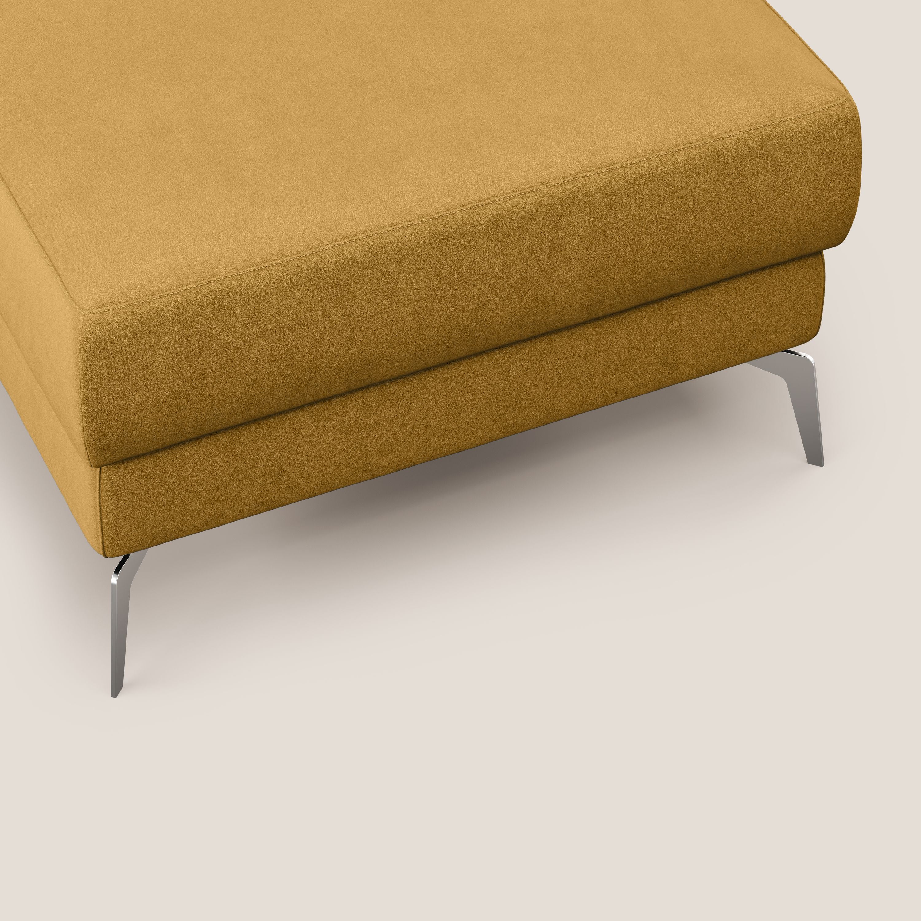 Star Pouf avec pieds hauts en microfibre imperméable T11 jaune - Image 6