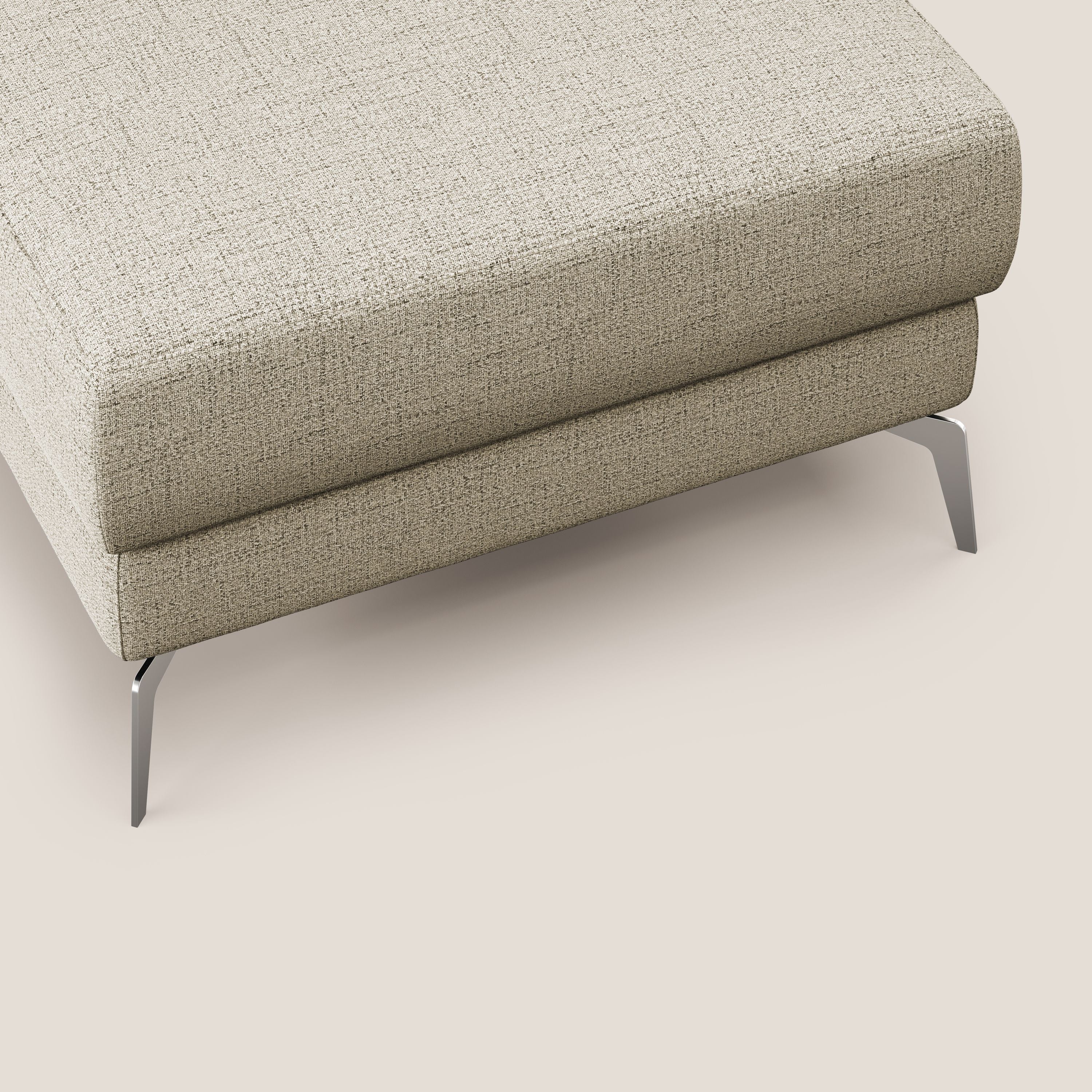 Star Pouf avec pieds hauts en tissu imperméable flammé T03 beige - Image 5