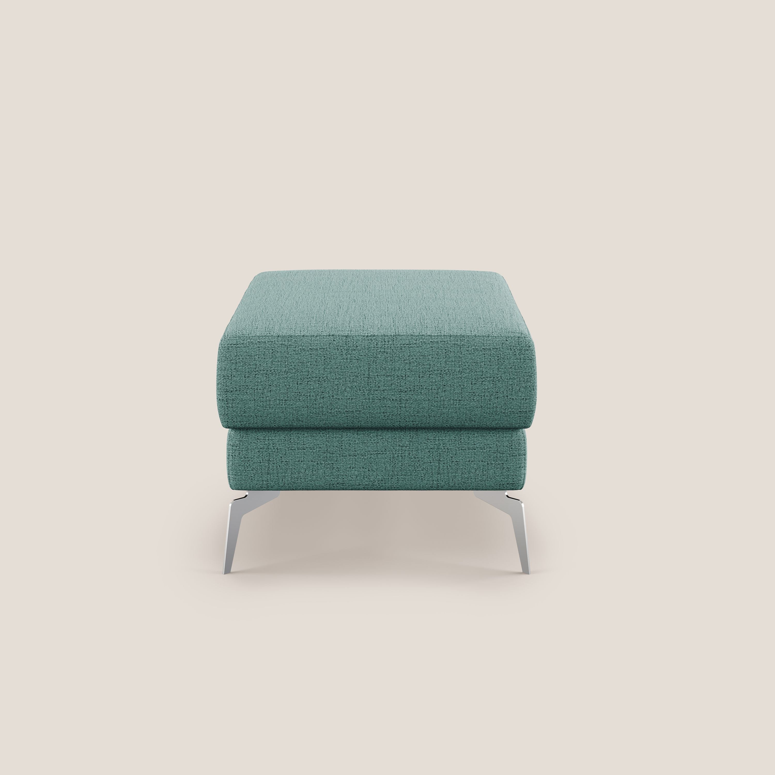 Star Pouf avec pieds hauts en tissu imperméable flammé T03 vert d'eau - Image 3