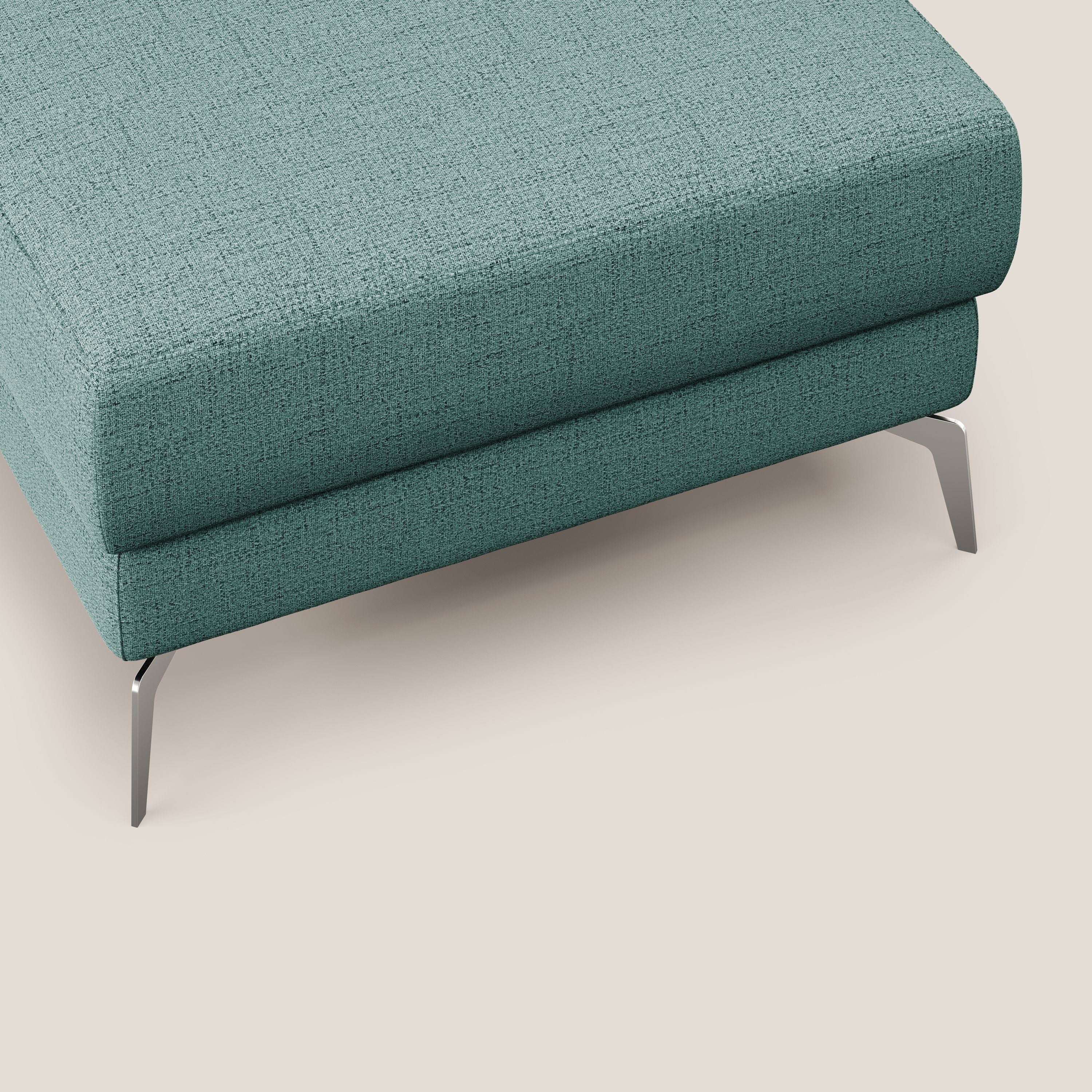 Star Pouf avec pieds hauts en tissu imperméable flammé T03 vert d'eau - Image 5