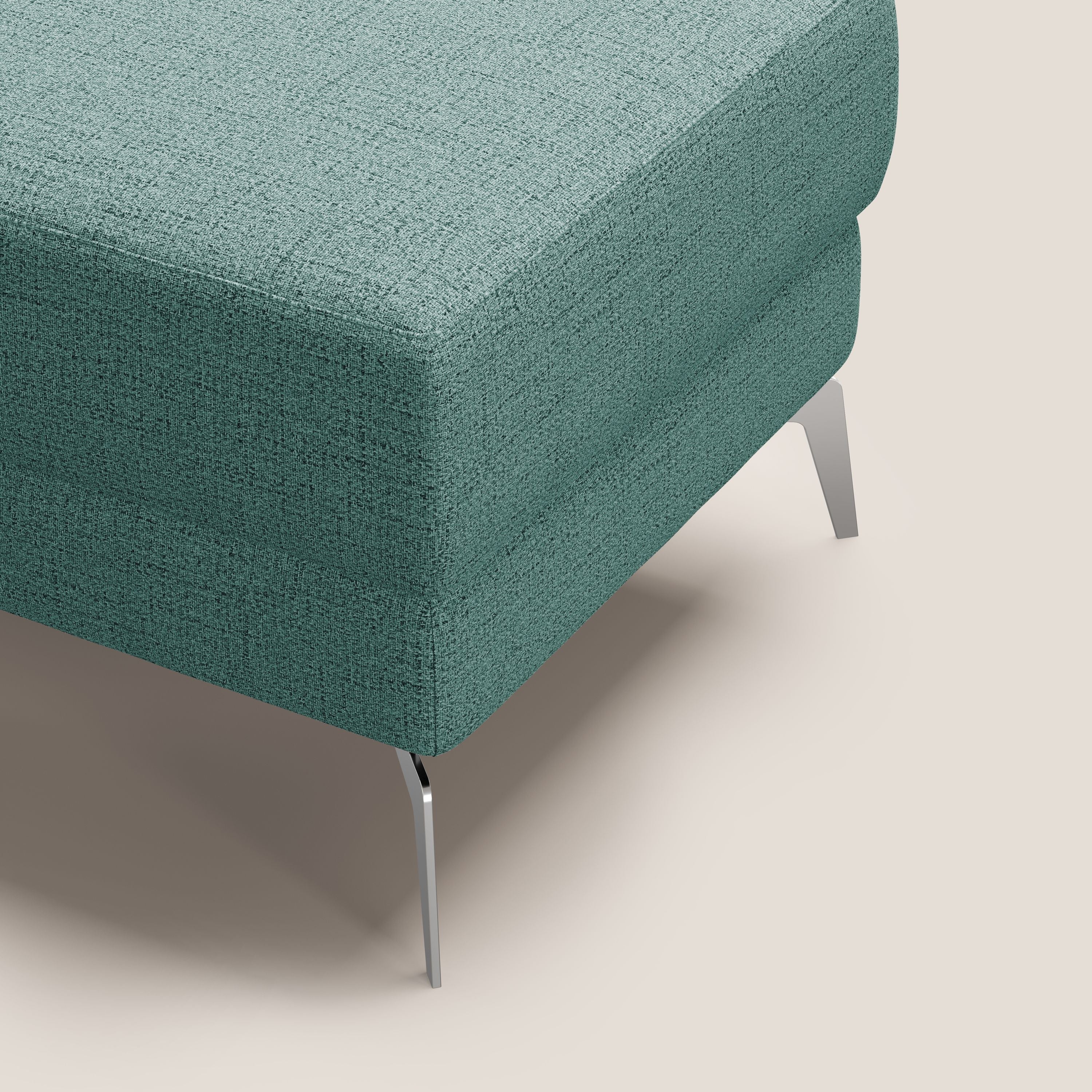 Star Pouf avec pieds hauts en tissu imperméable flammé T03 vert d'eau - Image 6